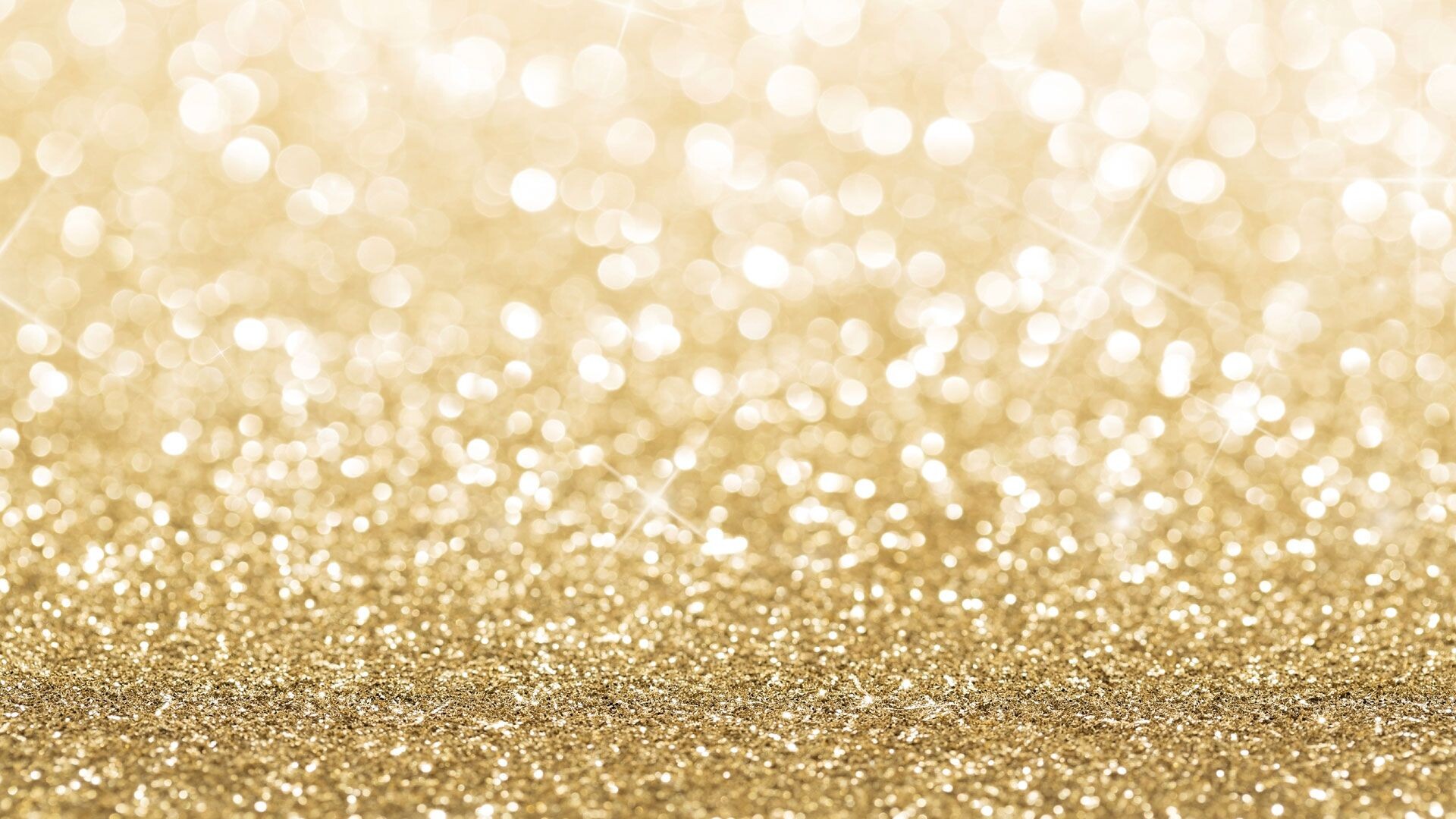 Gold Sparkle: Extra fine golden glitter, A substance consisting of small, reflective particles. 1920x1080 Full HD Wallpaper.