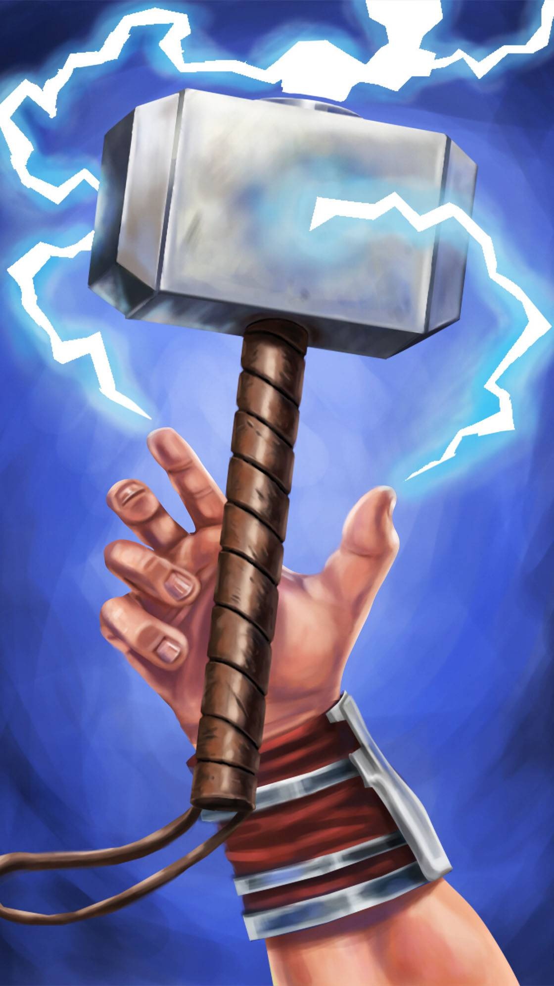 Thor catches Mjolnir, iPhone wallpaper, Mobile background, Thunderous might, 1120x2000 HD Phone