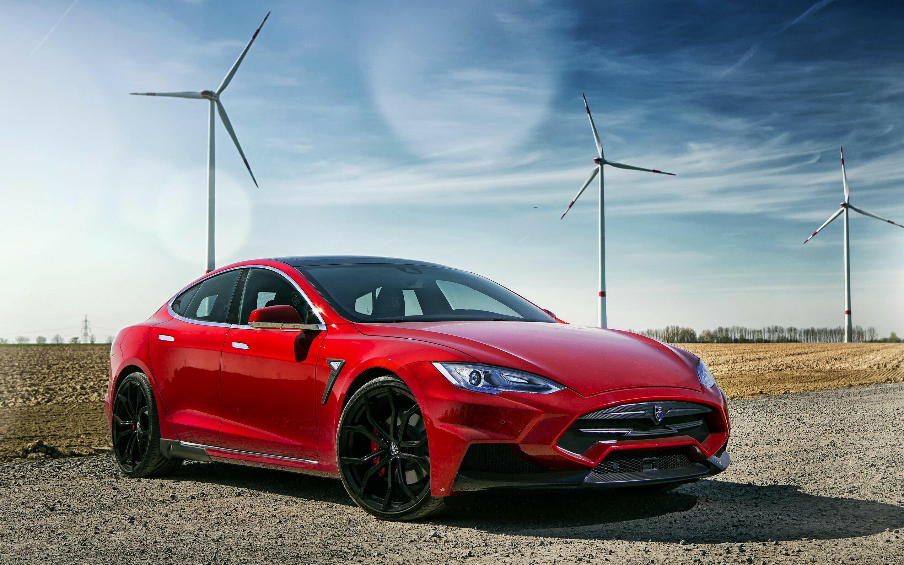 Tesla Model S: An all-electric executive saloon that combines amazing performance with zero tailpipe emissions. 2880x1800 HD Wallpaper.