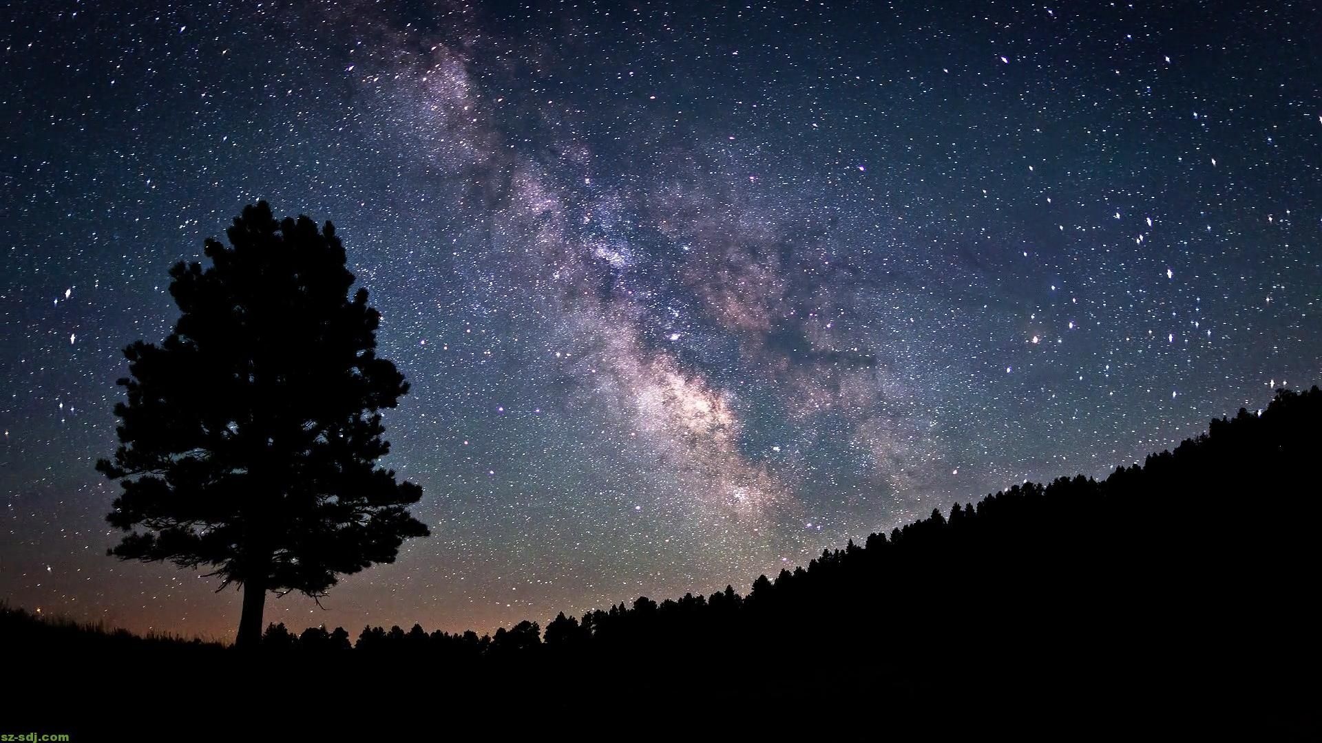 Night sky, Desktop backgrounds, Celestial wonder, Starry beauty, 1920x1080 Full HD Desktop