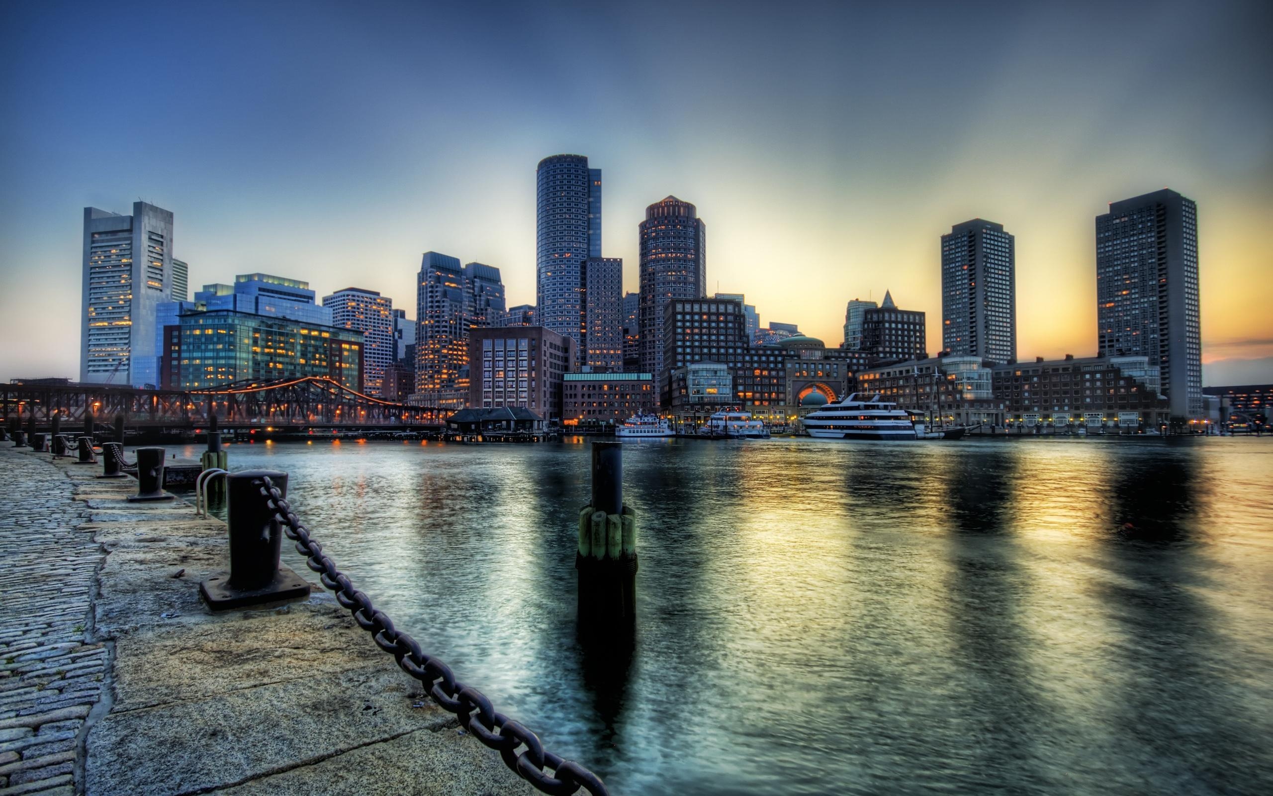 Boston skyline, East Coast charm, Rich heritage, Architectural marvels, 2560x1600 HD Desktop