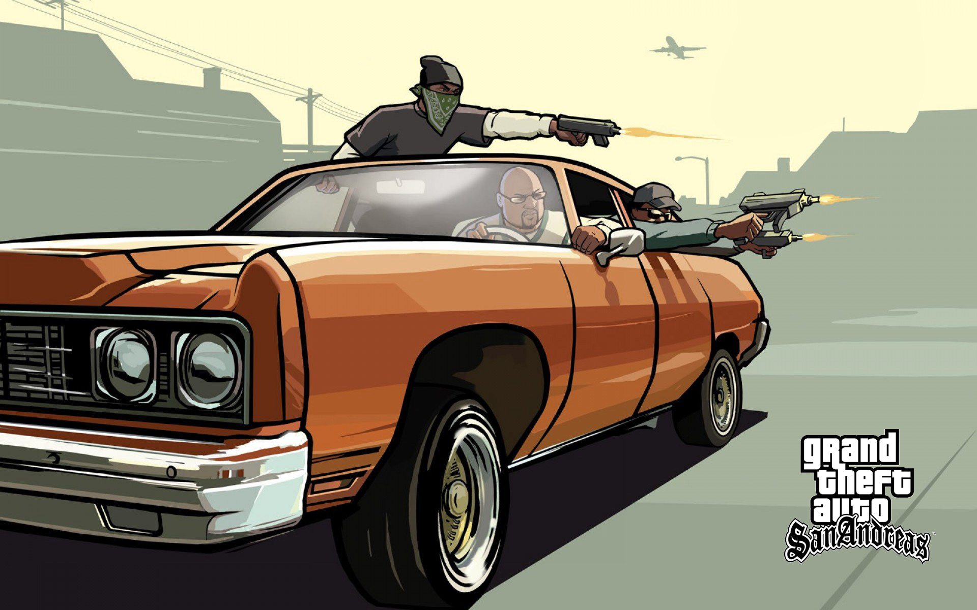 GTA: San Andreas, Free grand theft auto san andreas wallpaper, Urban crime, 1920x1200 HD Desktop