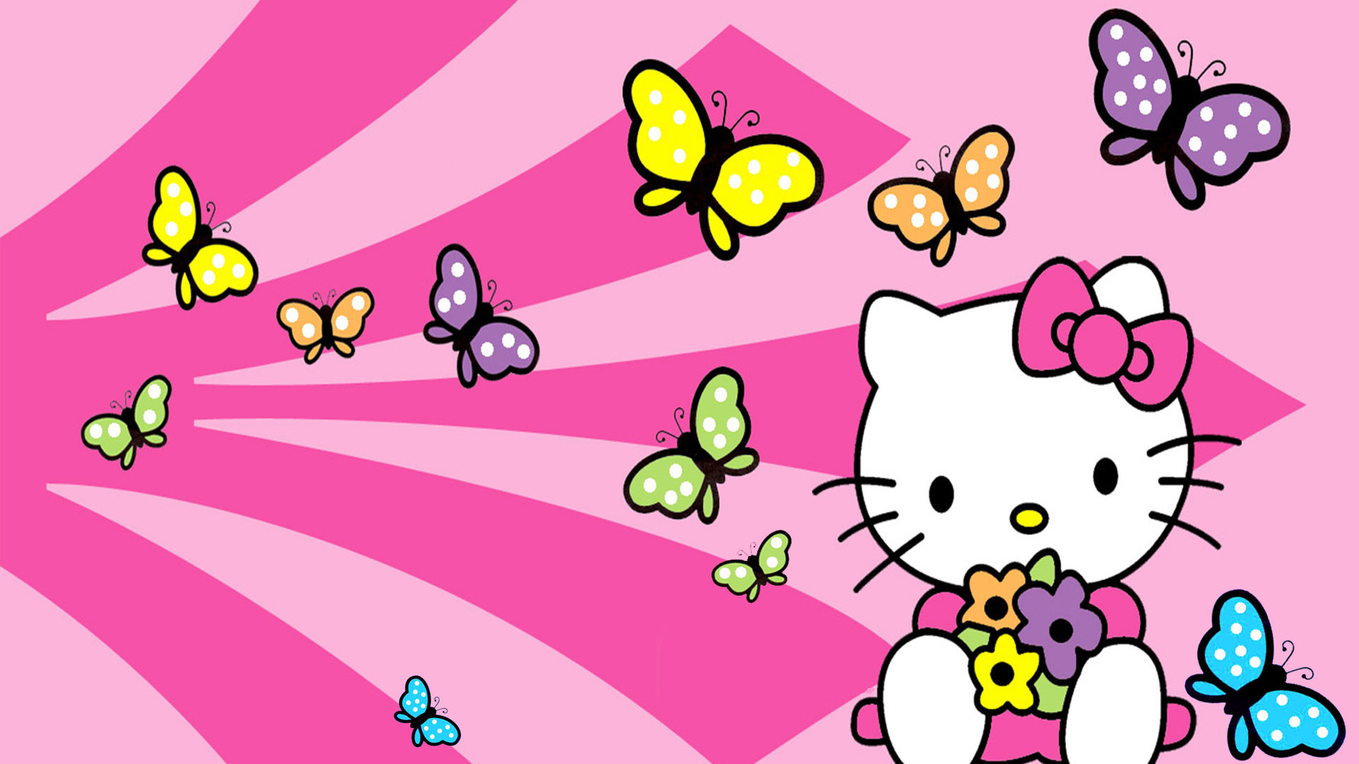 Hello Kitty: Has been the subject of various parody works, such as the "Hello Cthulhu" comic strip. 1920x1080 Full HD Wallpaper.