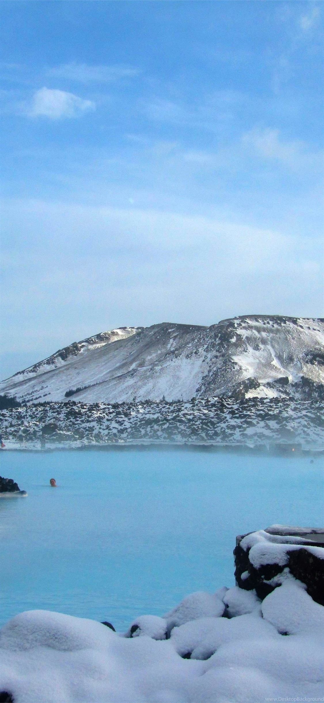 Blue Lagoon, Iceland, Travels, Desktop background, 1130x2440 HD Phone