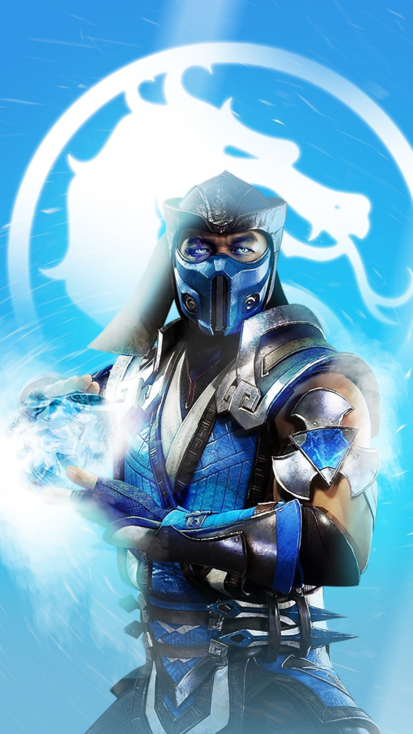 Sub-Zero, Cool and collected, Mysterious aura, Intriguing character, 1440x2560 HD Phone