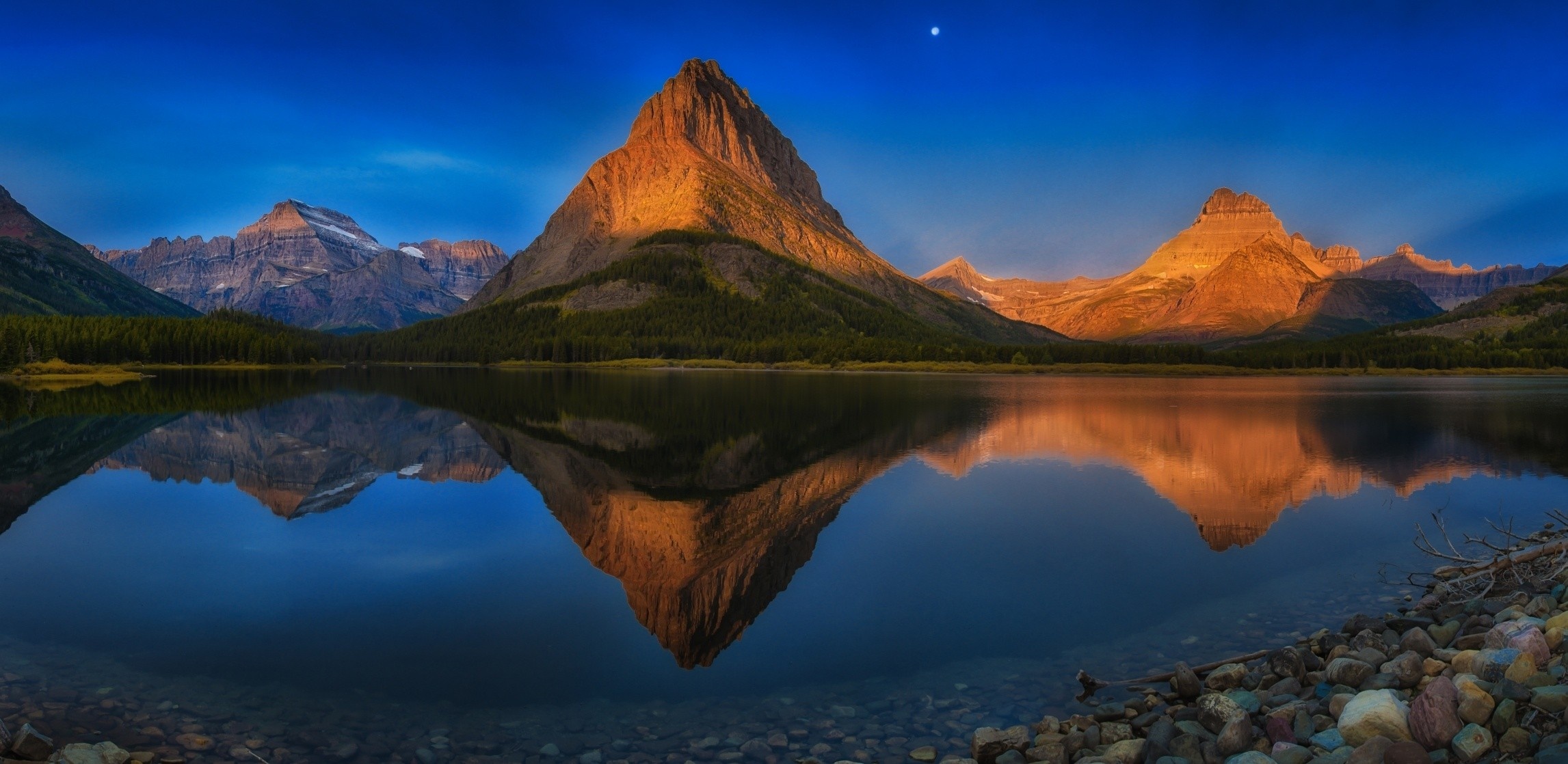 Glacier National Park, Travels, Landscape, Nature, 2300x1120 Dual Screen Desktop