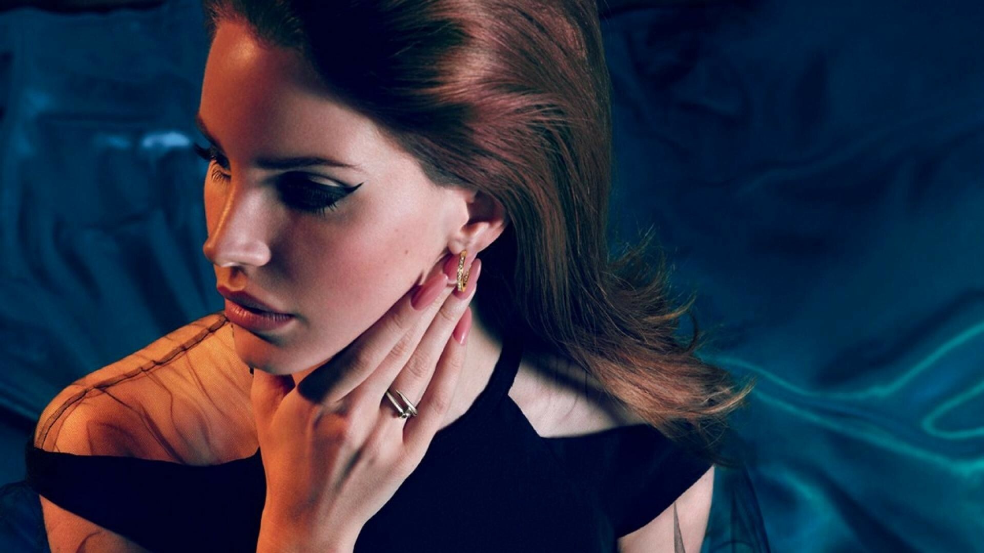 Lana Del Rey: A cover of “Once Upon a Dream”, The 2014 dark fantasy film Maleficent. 1920x1080 Full HD Background.