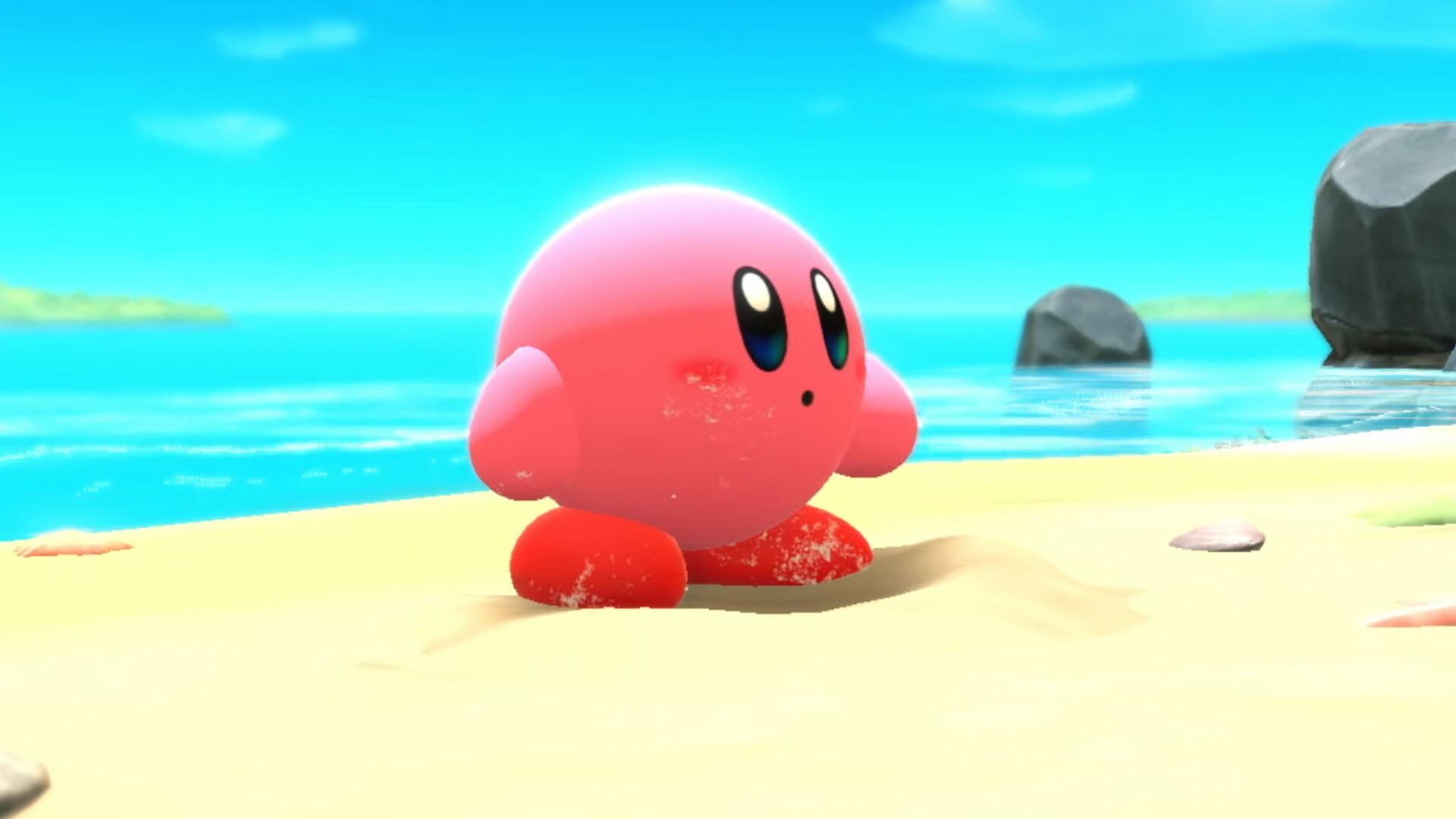 Kirby and the Forgotten Land, Amiibo support, Collectible figurines, Enhanced gaming experience, 1920x1080 Full HD Desktop