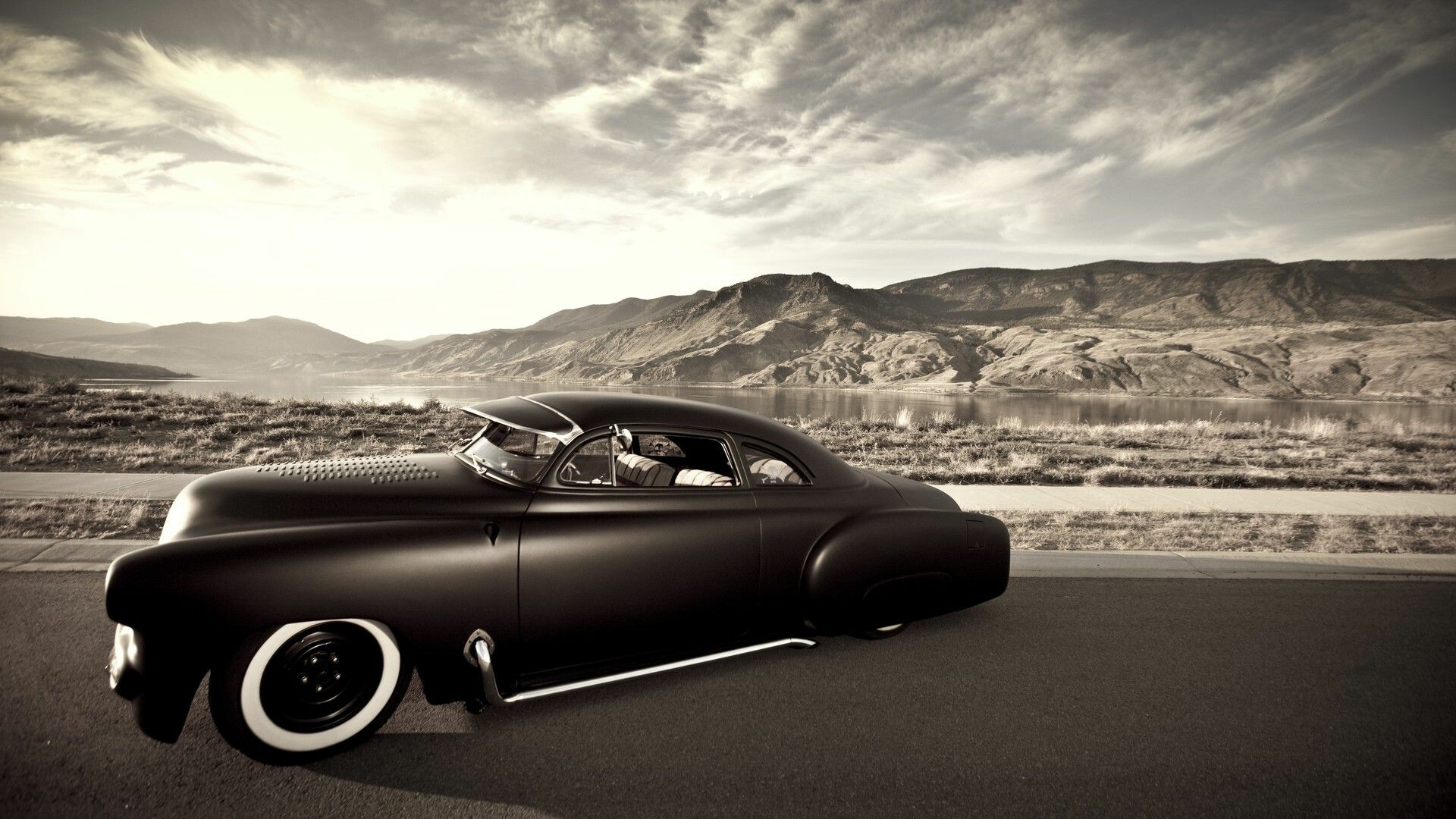 Hot Rod: Lowrider, A customized car with a lowered body. 1920x1080 Full HD Background.
