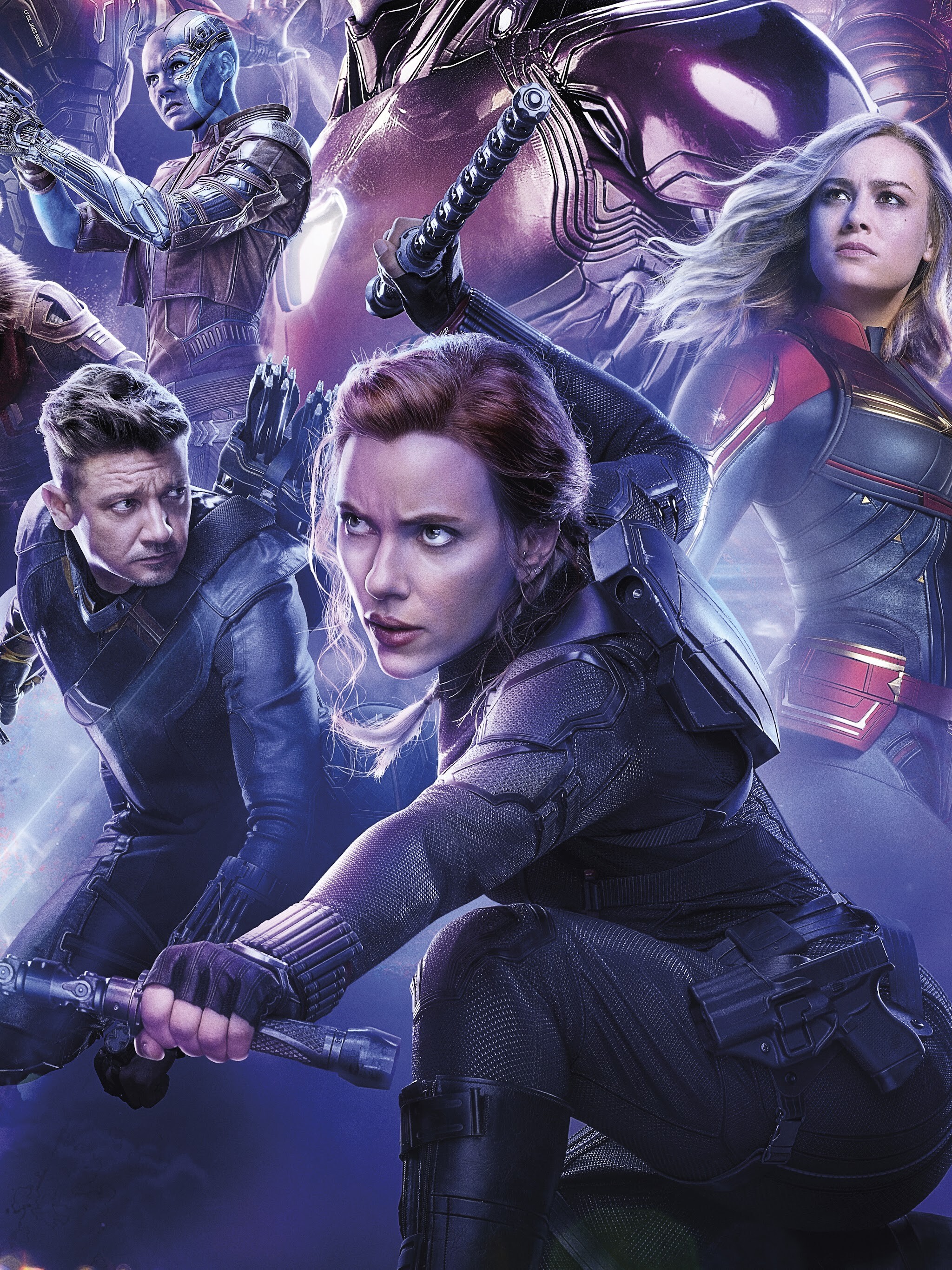 Hawkeye: Avengers: Endgame, Black Widow, Clint Barton, Captain Marvel. 2050x2740 HD Background.