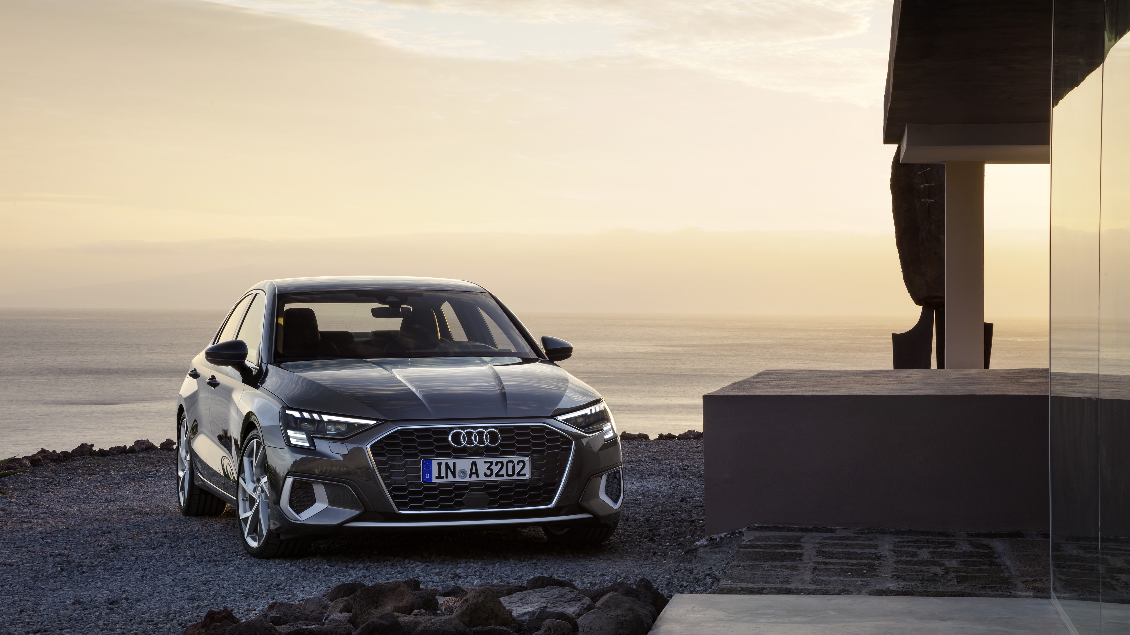 Audi A3, Futuristic technology, Cutting-edge features, Next-level performance, 3840x2160 4K Desktop