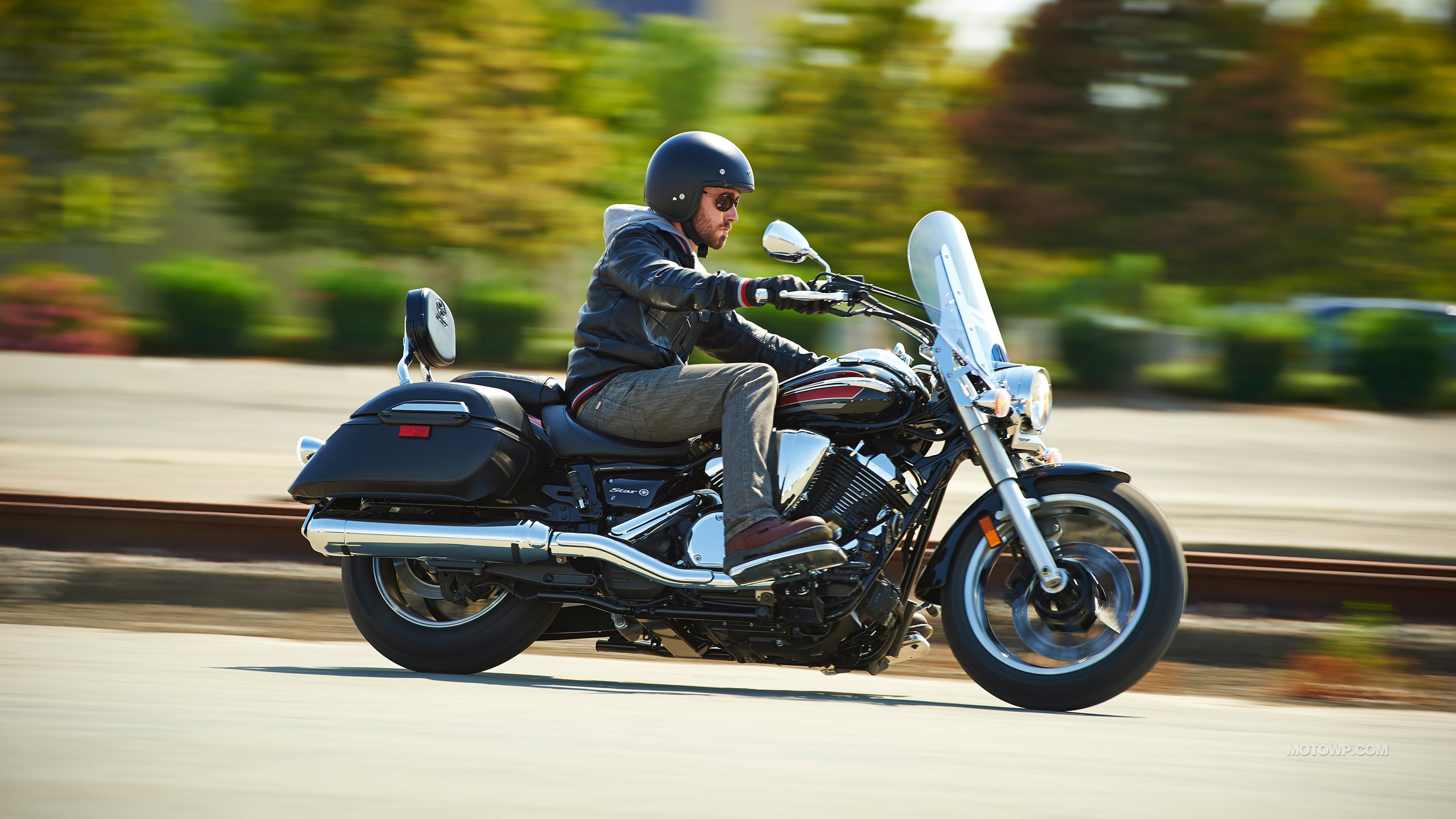 Yamaha XV950, Cruiser motorcycle, Stylish ride, Comfortable seating, 3840x2160 4K Desktop