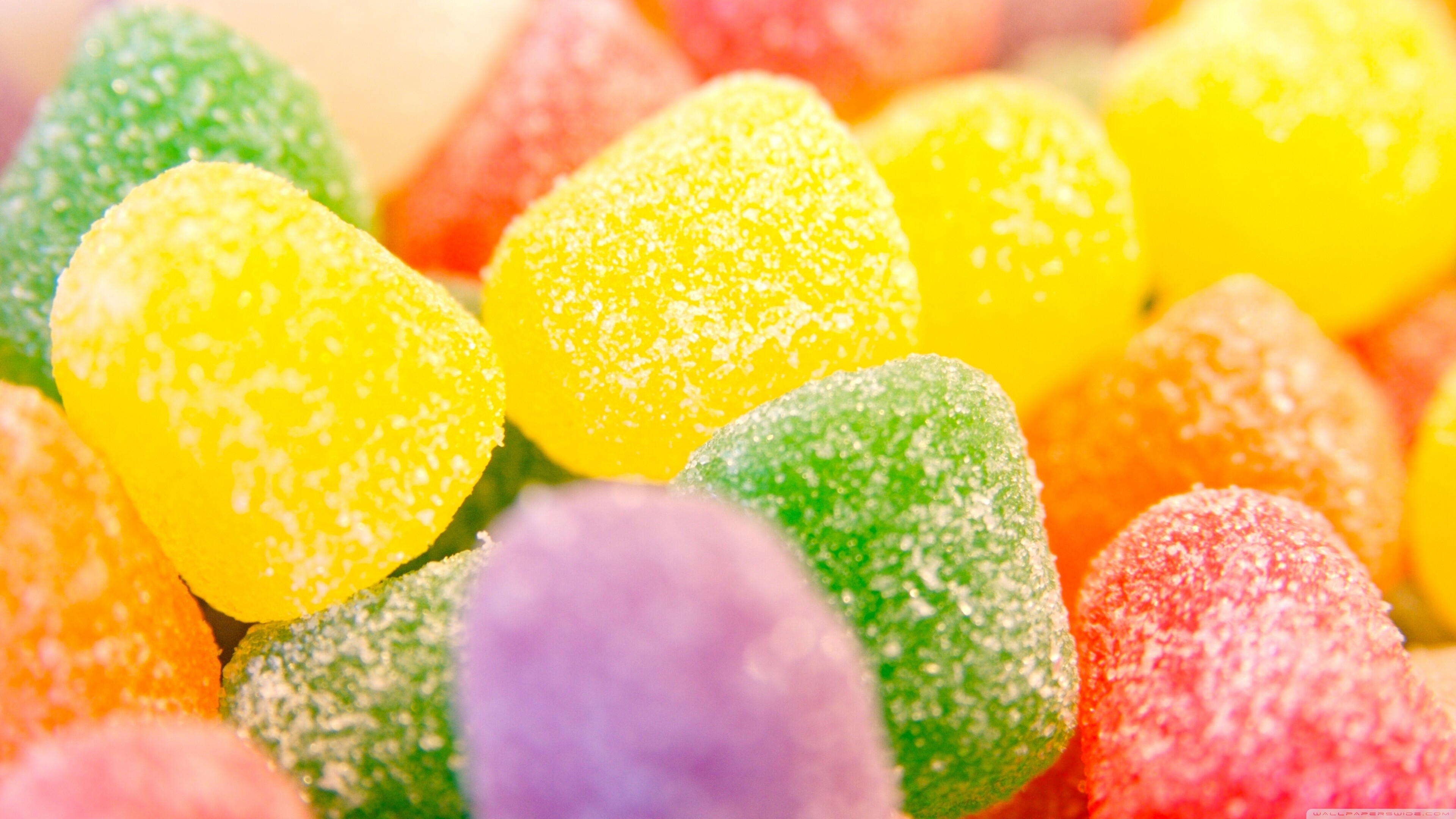 Sweets: Jellies, Small candies made with gelatin. 3840x2160 4K Wallpaper.
