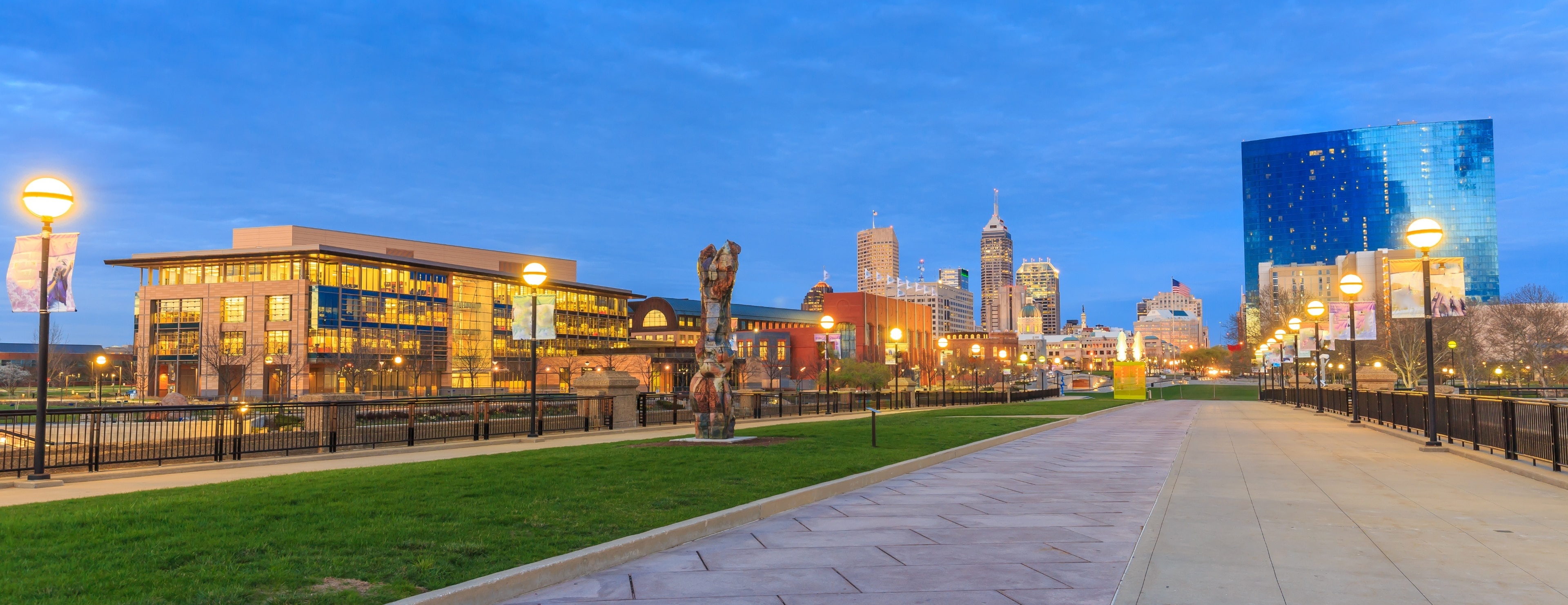 Indianapolis Skyline, What You Need to Know, 3840x1490 Dual Screen Desktop