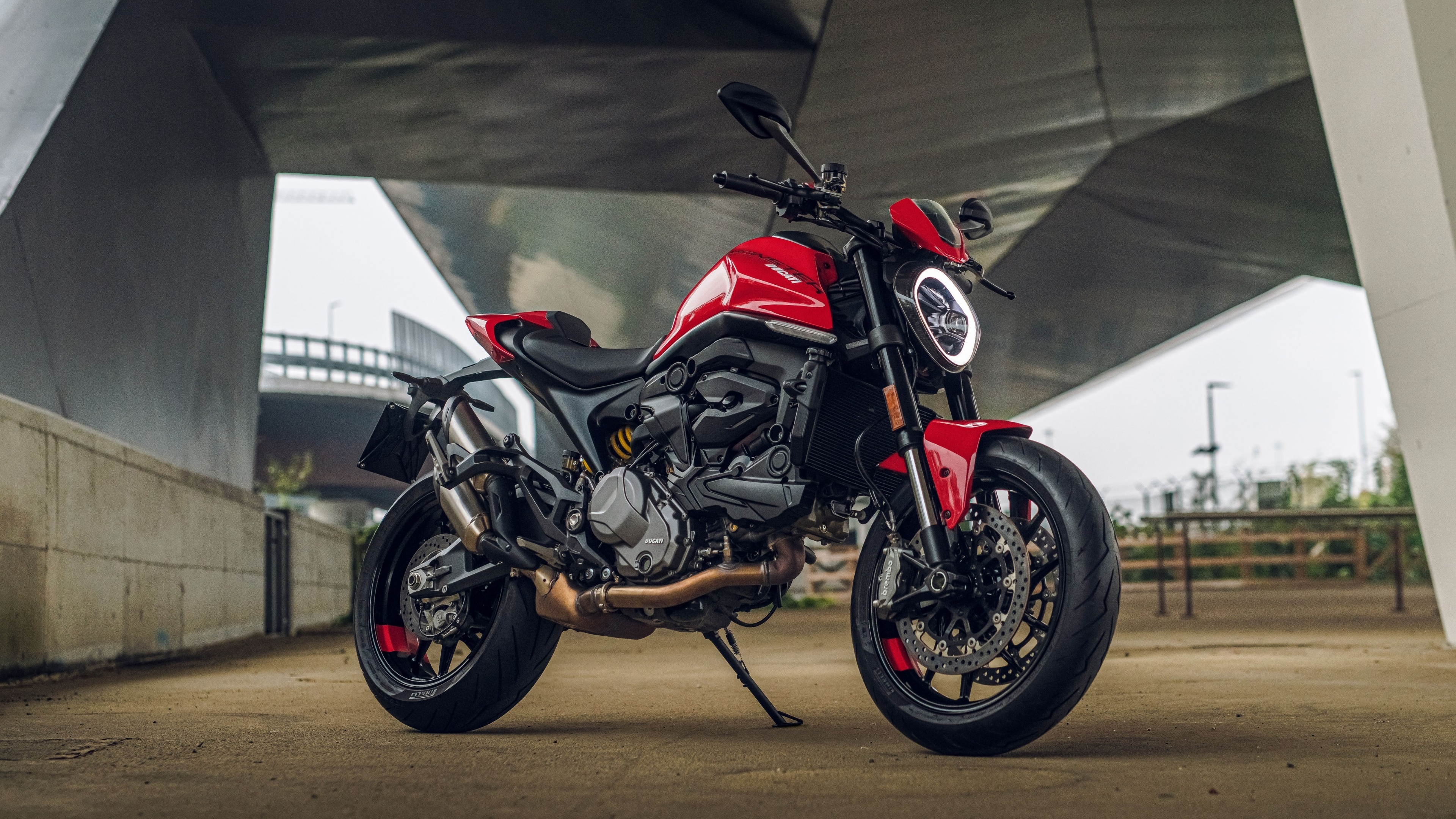 Ducati Monster, 2021 model, 5K resolution, Motorcycle, 3840x2160 4K Desktop