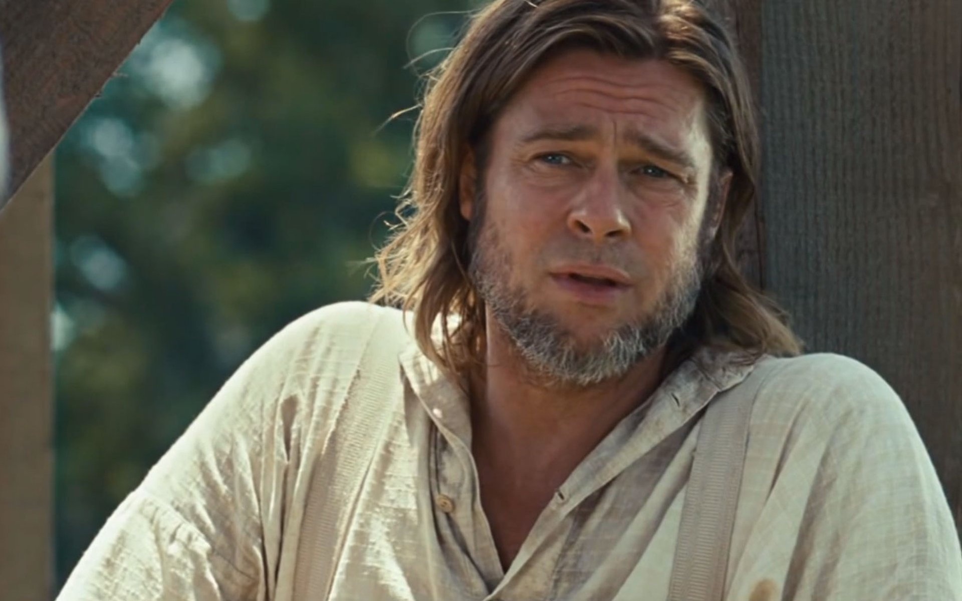 12 Years A Slave: Brad Pitt as Samuel Bass, A Canadian abolitionist who helped Solomon Northup. 1920x1200 HD Wallpaper.