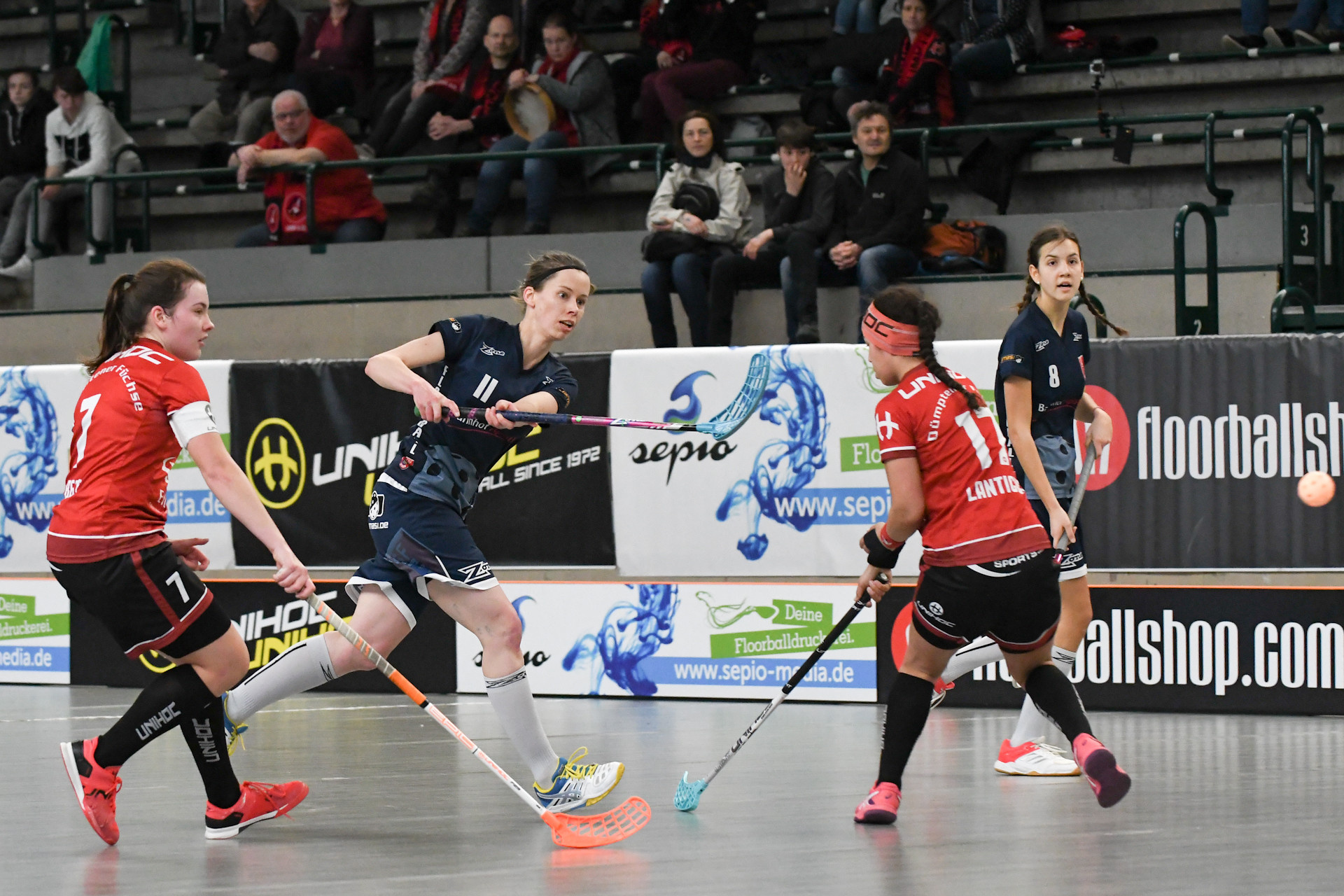 Floorball: The final game at the German League championship, A competitive indoor sport. 1920x1280 HD Wallpaper.
