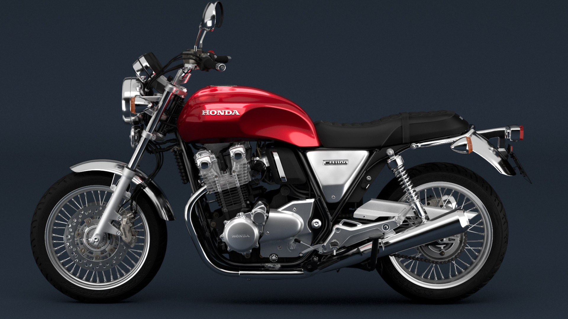 Honda CB1100, DS 3D art, Honda CB1100 EX, Motorcycle perfection, 1920x1080 Full HD Desktop
