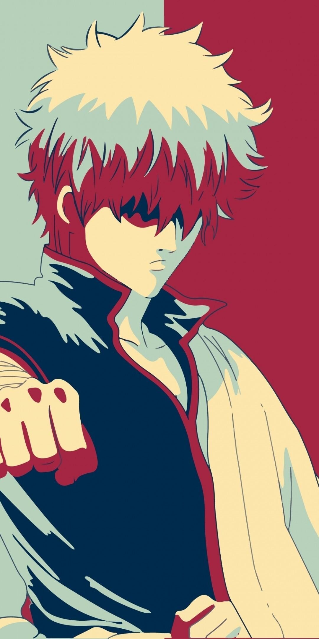 Gintoki Sakata: A samurai capable of turning the tide of any battle, Called “The Ace” by Katsura and Takasugi. 1080x2160 HD Wallpaper.