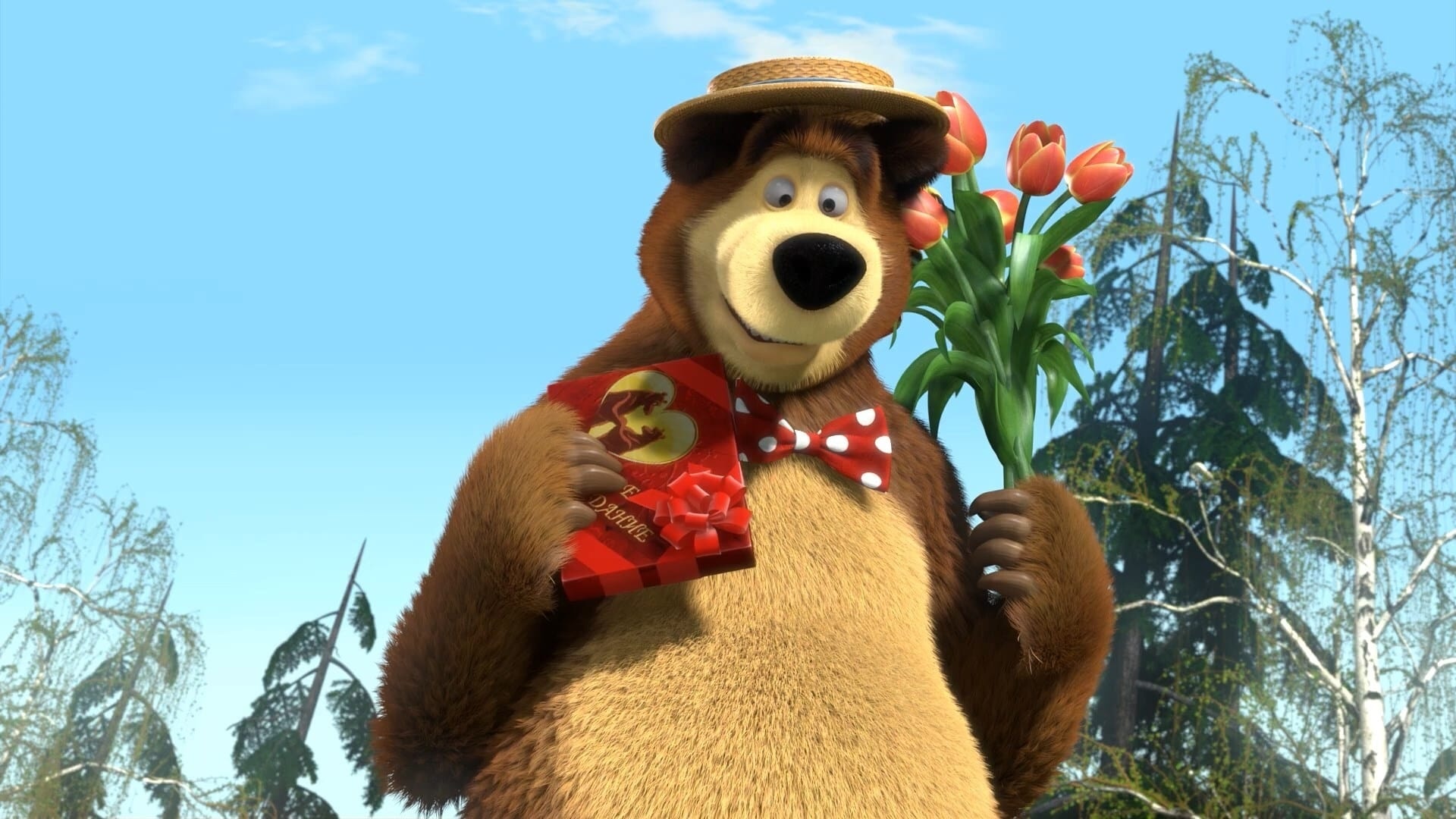 Masha and the Bear, Animated fun, Gogoanime link, Entertainment galore, 1920x1080 Full HD Desktop