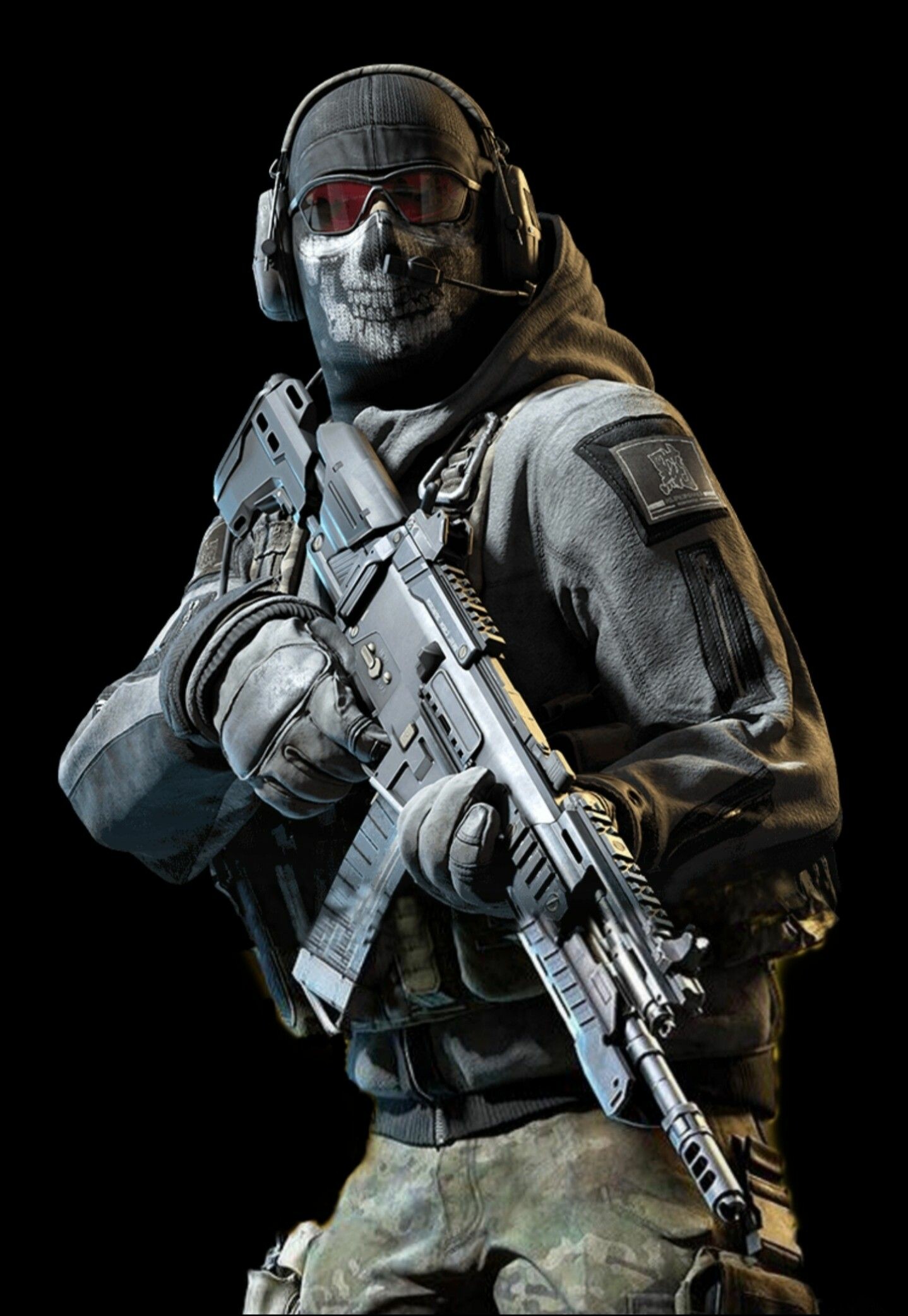 Call of Duty: Lieutenant Simon Riley, Ghost, Bravo 0-7, CoD. 1440x2090 HD Background.