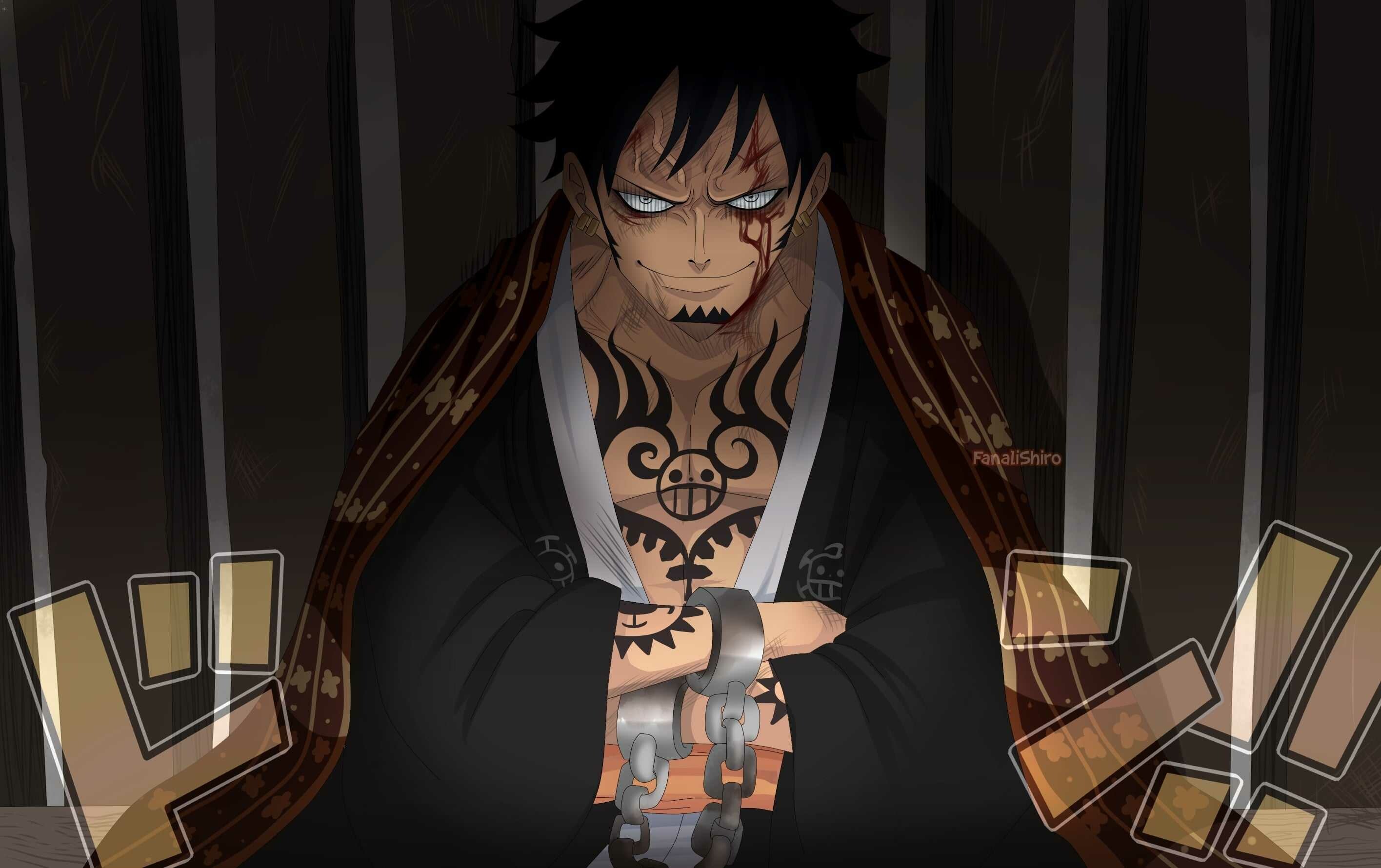 One Piece: Trafalgar D. Water Law, known by his epithet as the "Surgeon of Death". 2840x1780 HD Wallpaper.