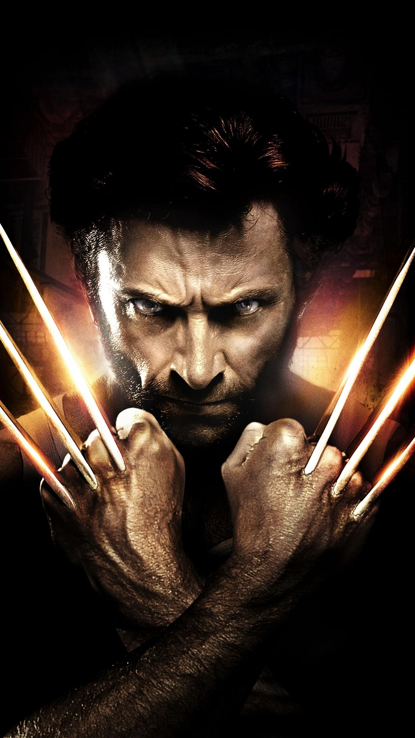 Hugh Jackman, Wolverine, Retro Wolverine, 1440x2560 HD Phone