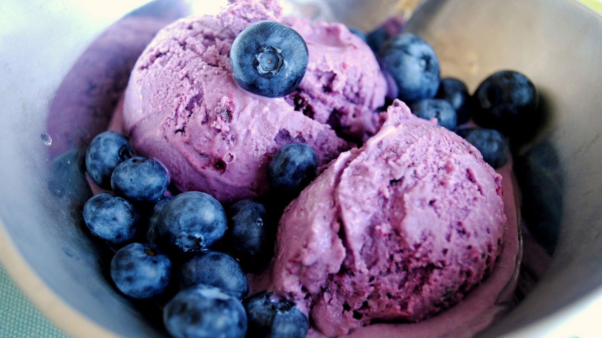 HD wallpaper ice cream, Blueberry ice cream, Vibrant colors, Tempting treat, 1920x1080 Full HD Desktop
