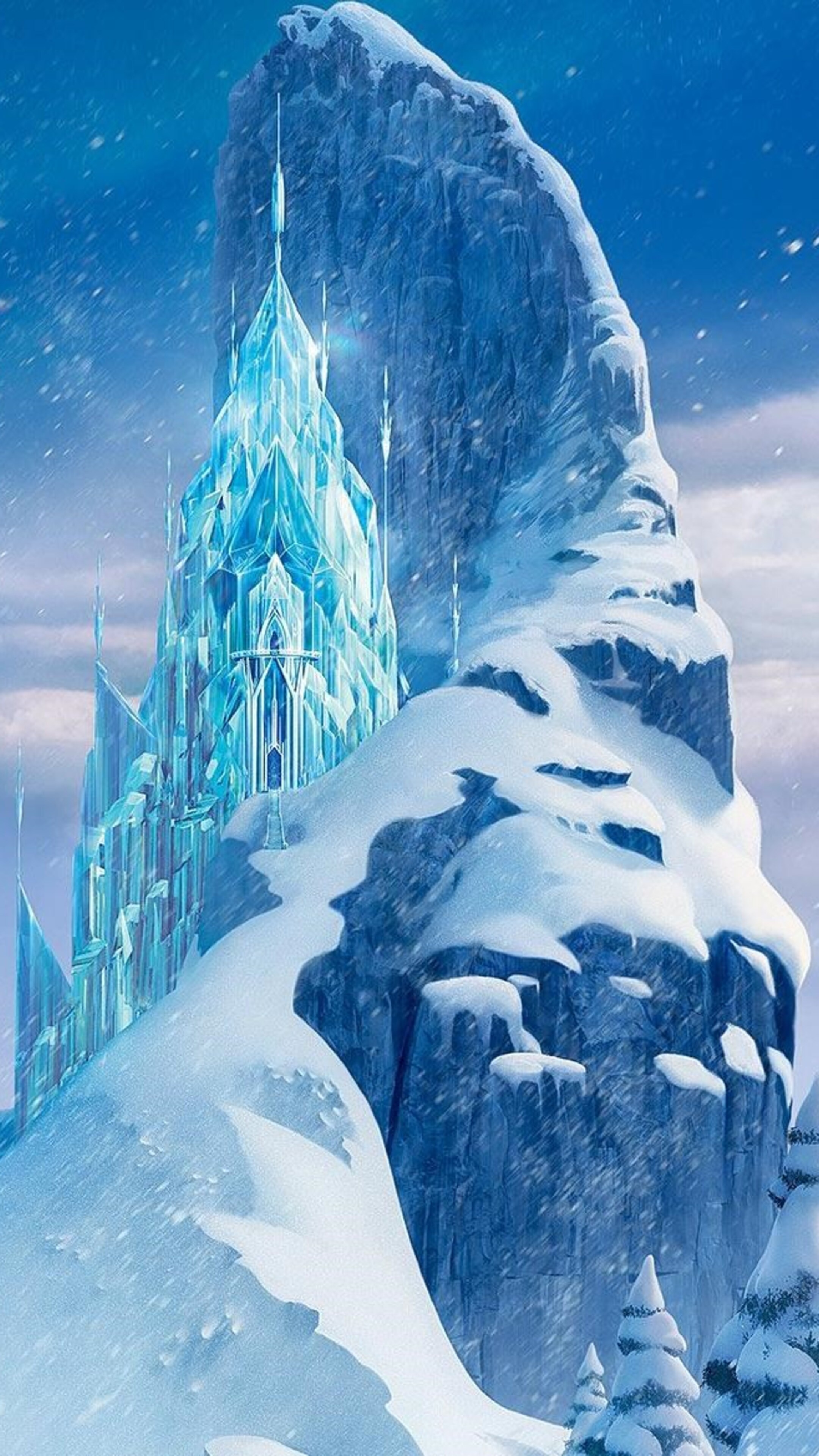 Ice Castle, Sony Xperia wallpapers, Premium HD visuals, Winter wonderland, 2160x3840 4K Phone