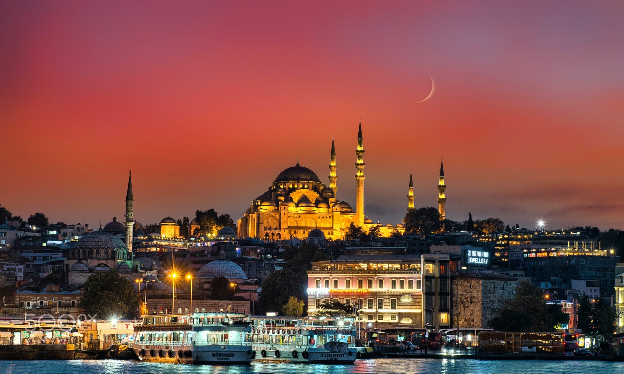 Turkey: Istanbul, The country is home to 19 UNESCO World Heritage Sites. 2050x1230 HD Background.