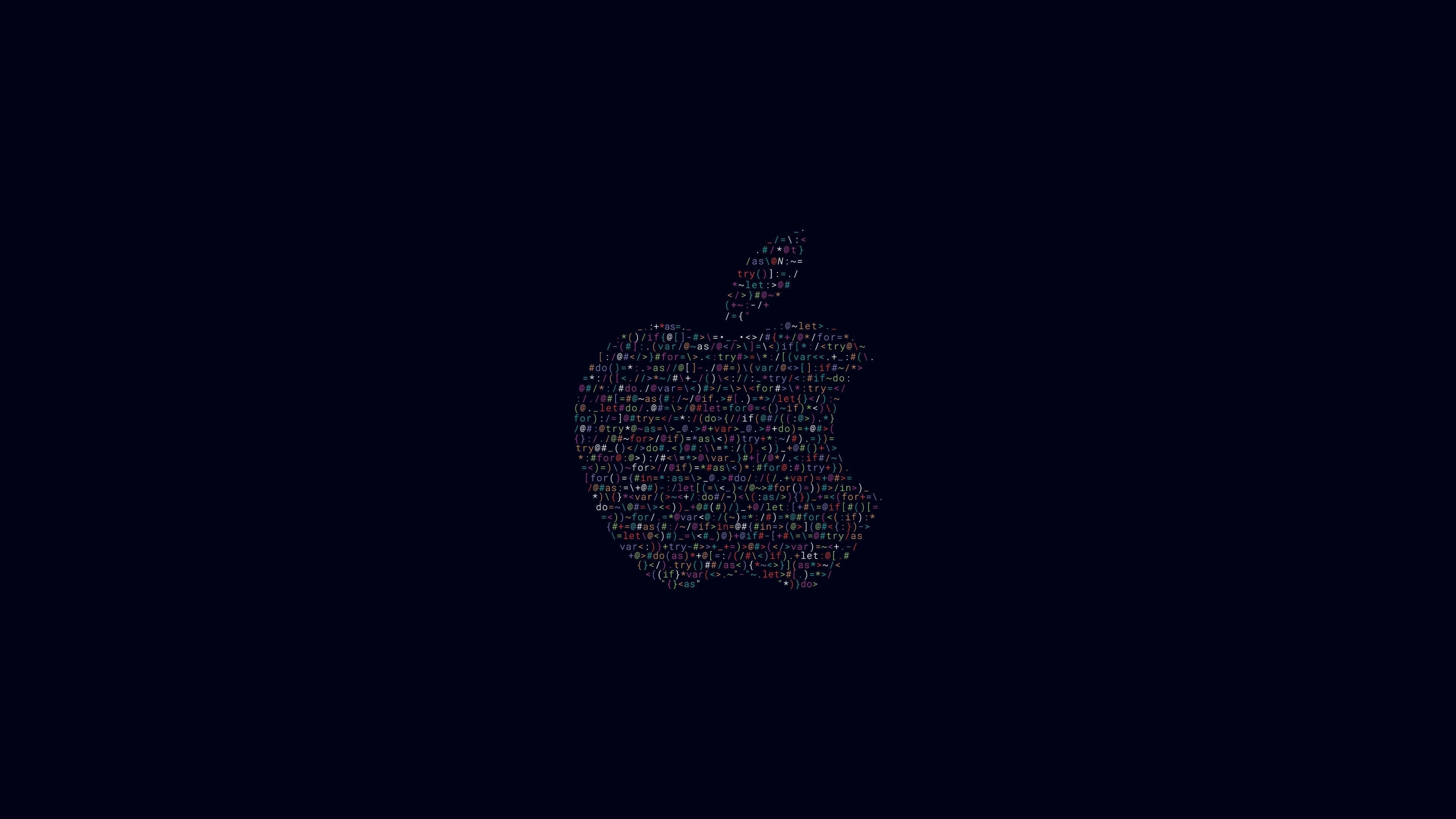 Apple Logo: Apple’s brand logotype, Well-known symbol, iOS. 3840x2160 4K Wallpaper.