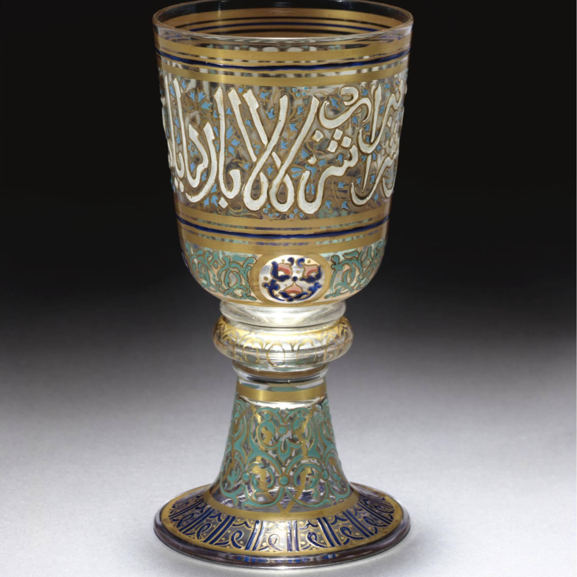 Enamelled Persian style, Small J & L Lobmeyr, Artistic goblet glass, 2000x2000 HD Phone