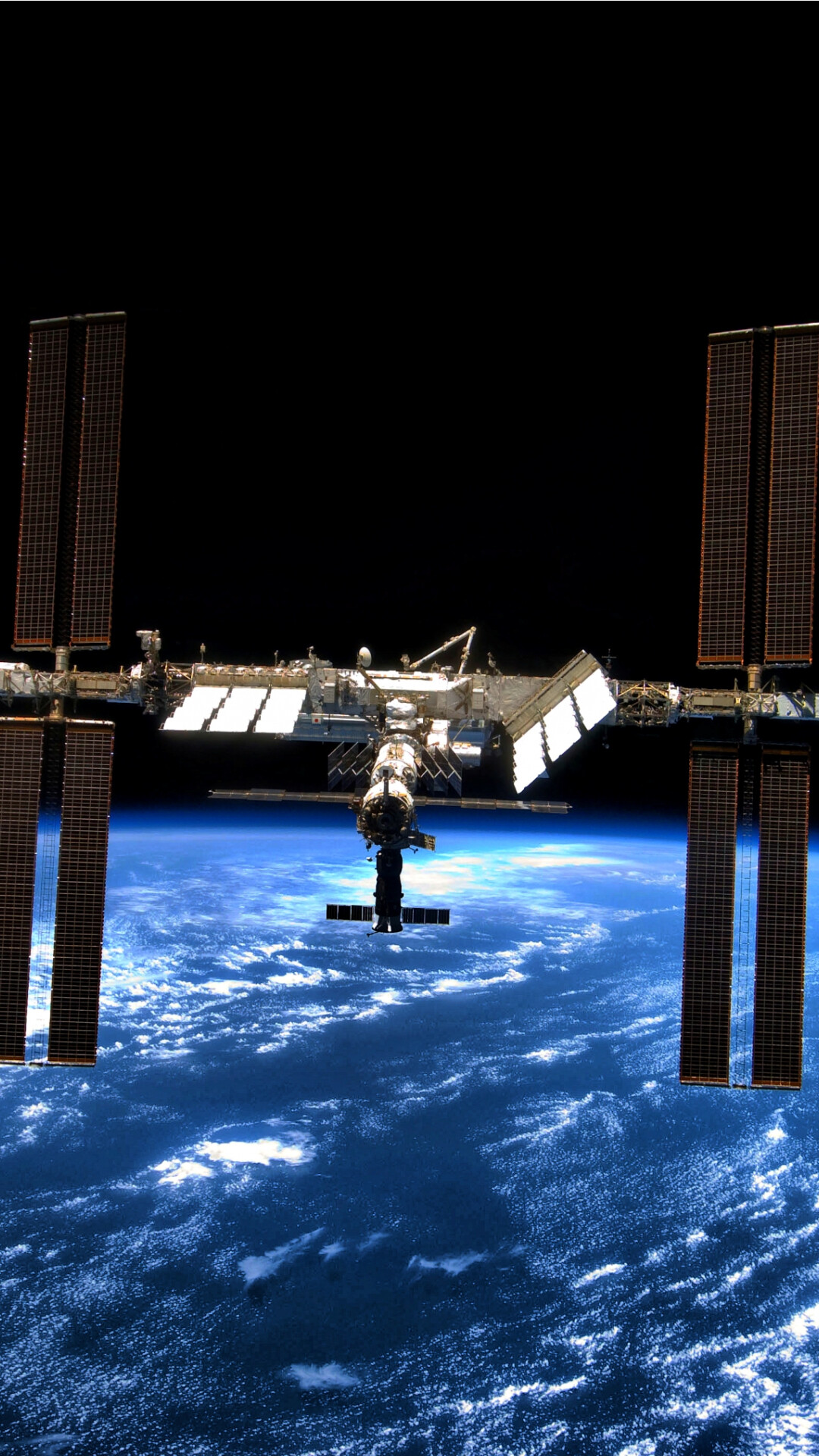 ISS: Has been used to study the effects of microgravity on plant growth. 1080x1920 Full HD Wallpaper.