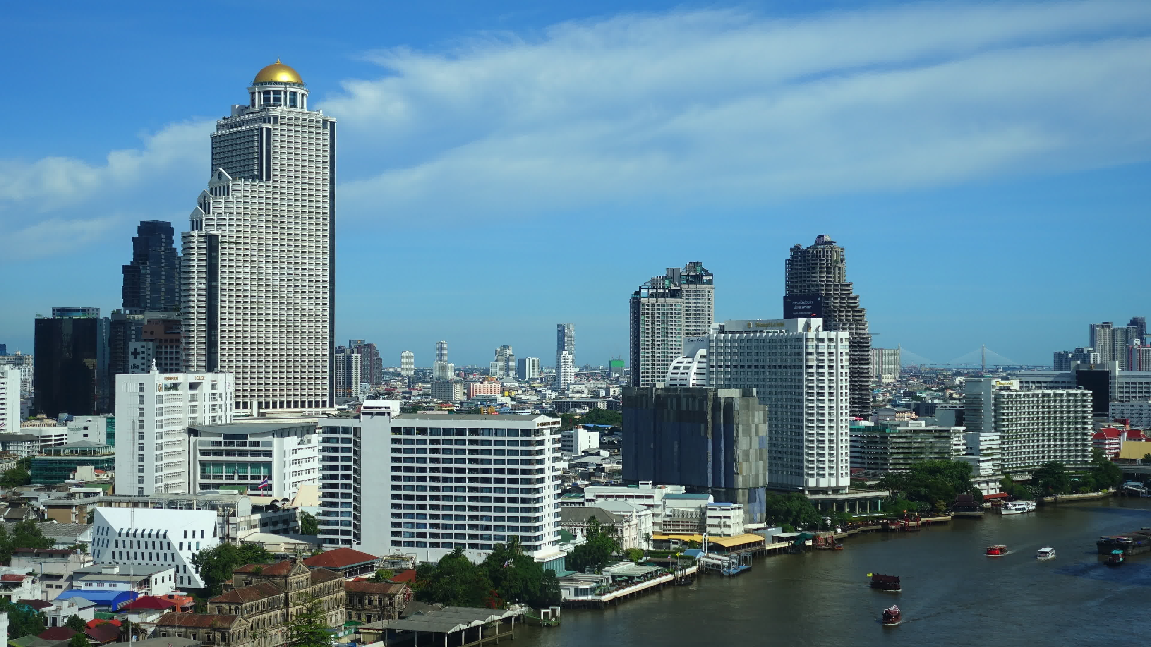 Bangkok Skyline, City sky, Stock video footage, Free download, 3840x2160 4K Desktop