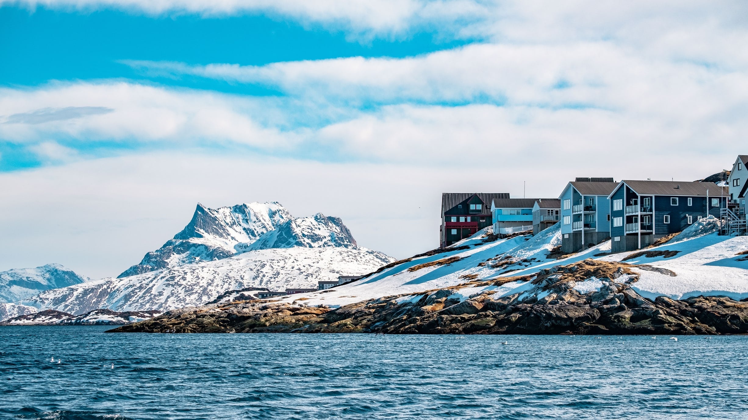 Nuuk, Greenland, Fishing in Greenland, Local lifestyle, 2460x1380 HD Desktop