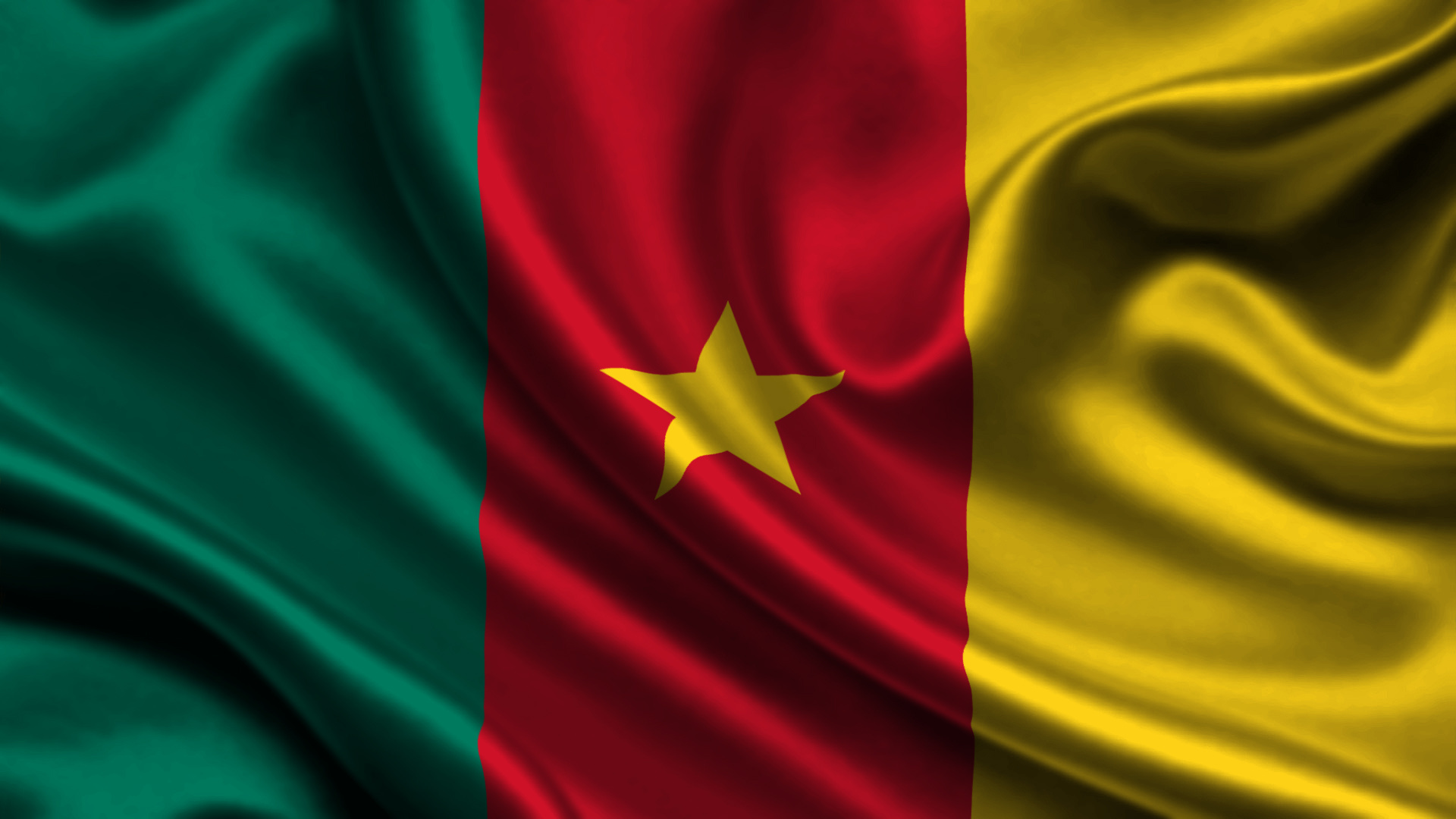 Fotos von, Cameroon flagge strips,, 1920x1080 Full HD Desktop
