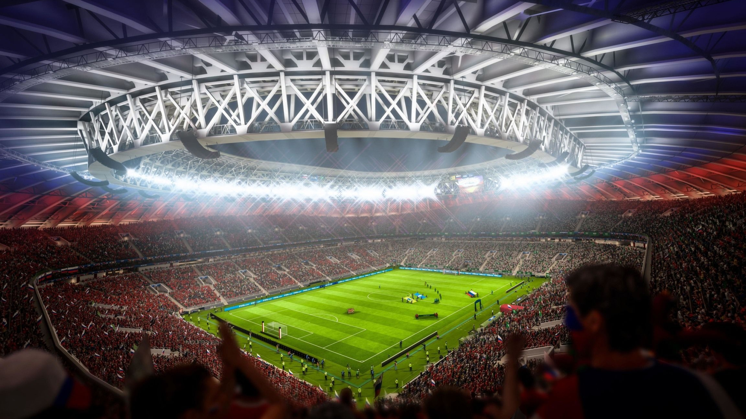 FIFA 18, Stunning 4K visuals, Intense player showdowns, Spectacular stadiums, 2560x1440 HD Desktop