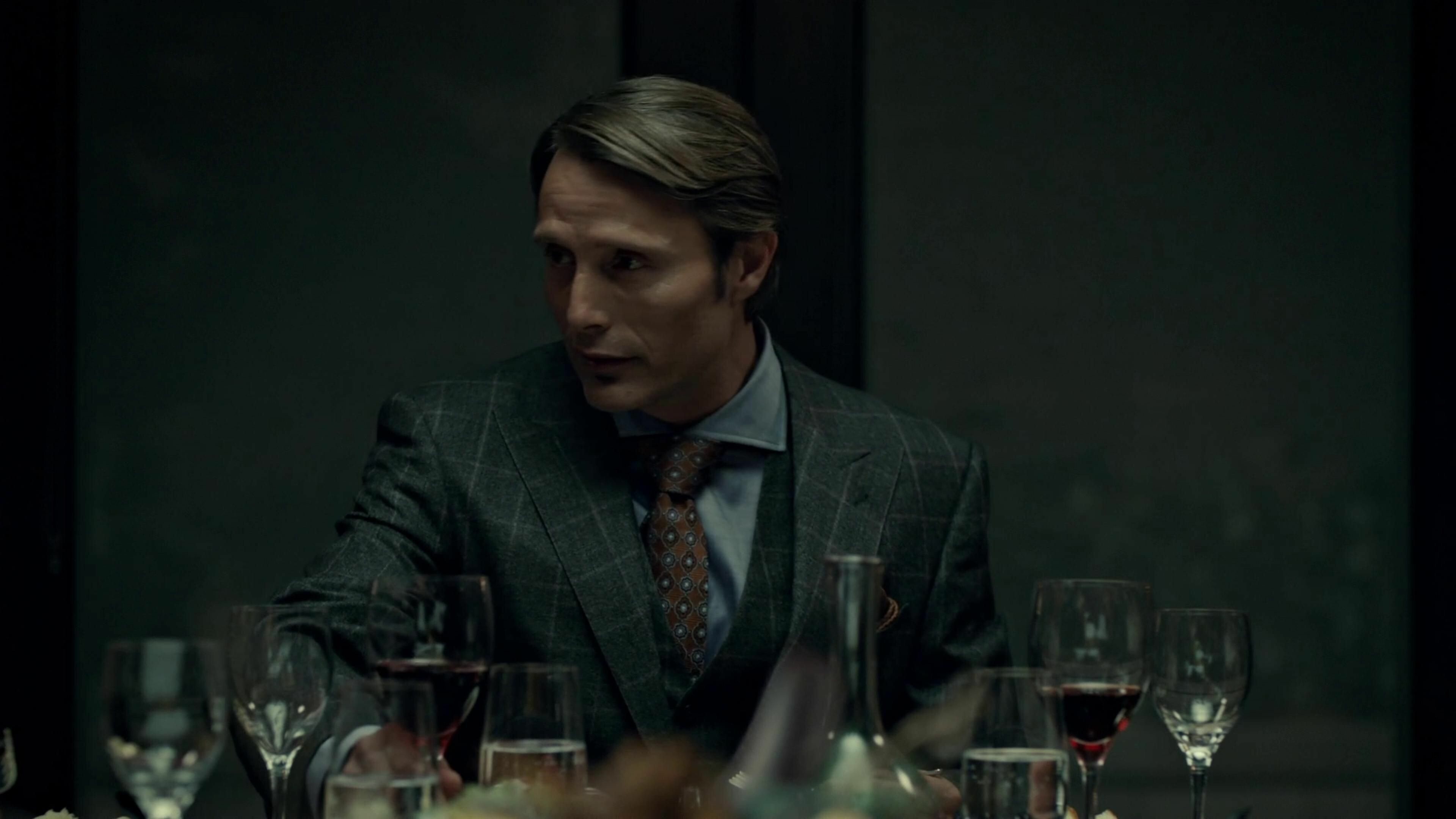 Hannibal (TV Series): Mads Mikkelsen as Lecter, a brilliant forensic psychiatrist and gourmet. 3840x2160 4K Wallpaper.