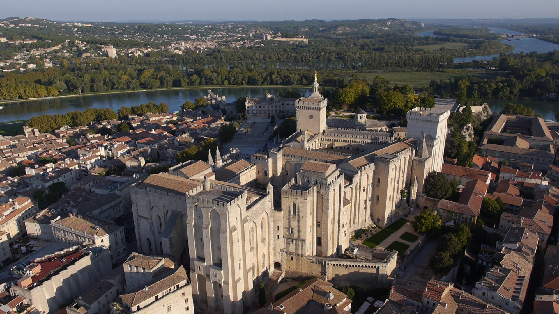 Palace of the Popes, Avignon tourism, Avignon sightseeing, Avignon attractions, 1920x1080 Full HD Desktop