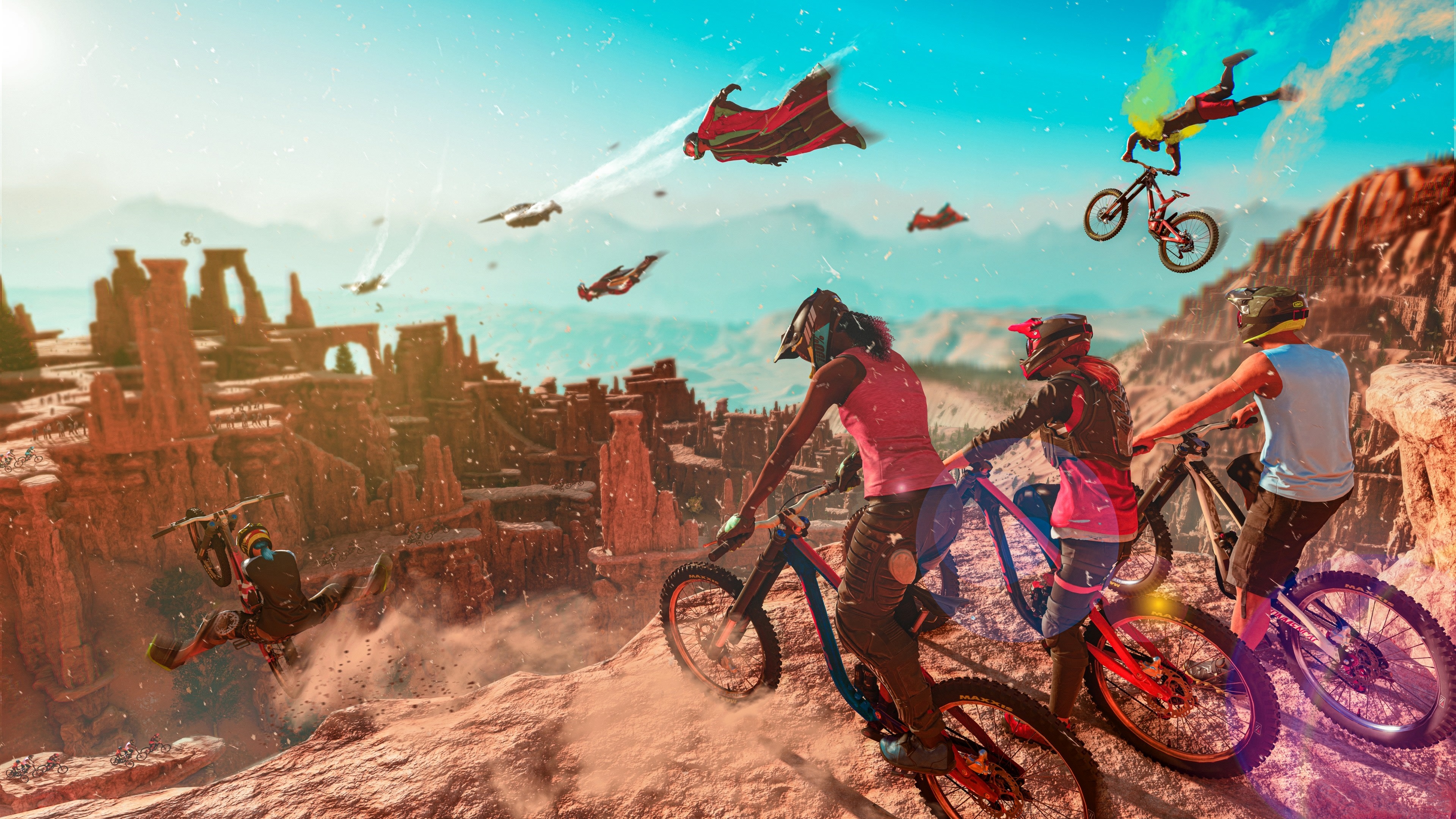Riders Republic, Extreme sports, Adrenaline rush, Thrilling races, 3840x2160 4K Desktop