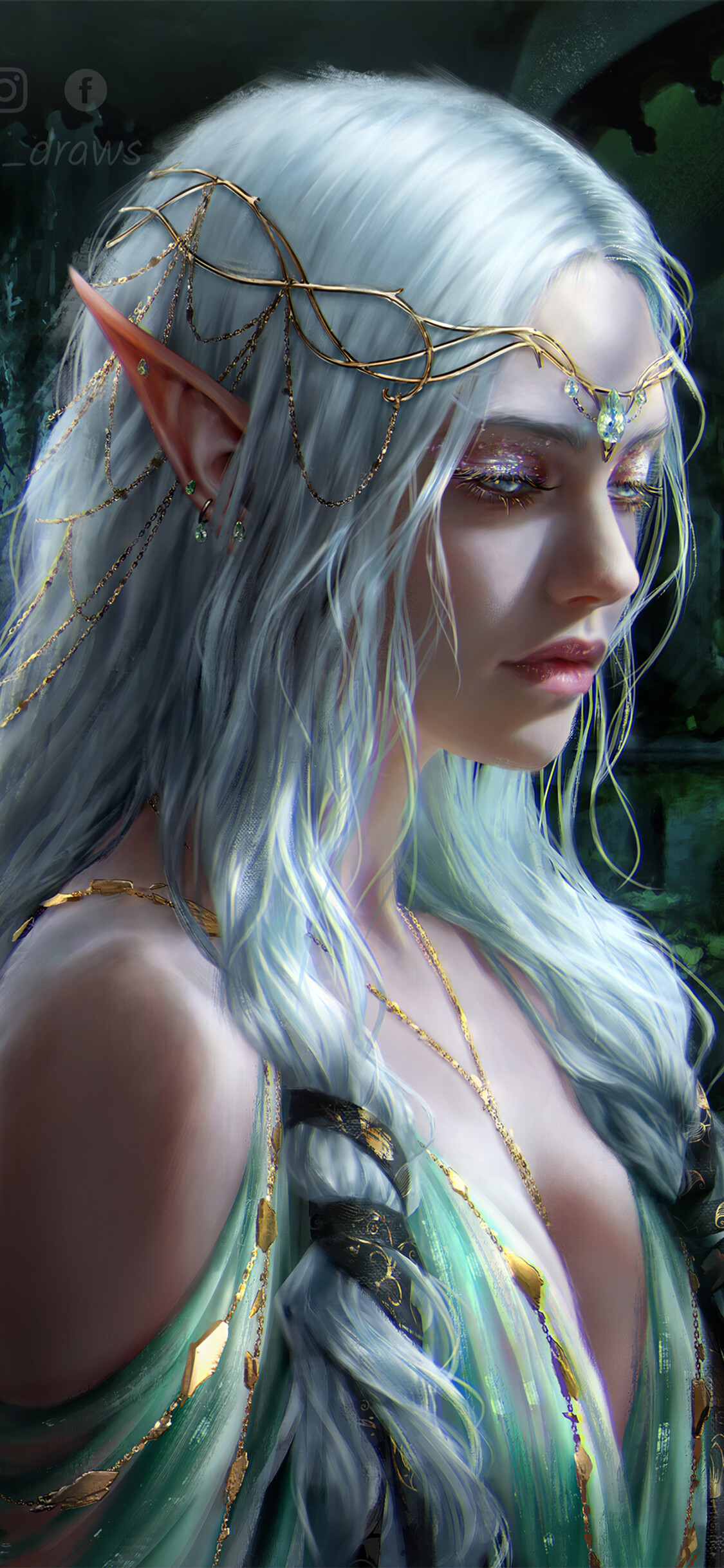 Elf girl fantasy art, iPhone XS, HD 4K wallpapers, Stunning, 1130x2440 HD Phone