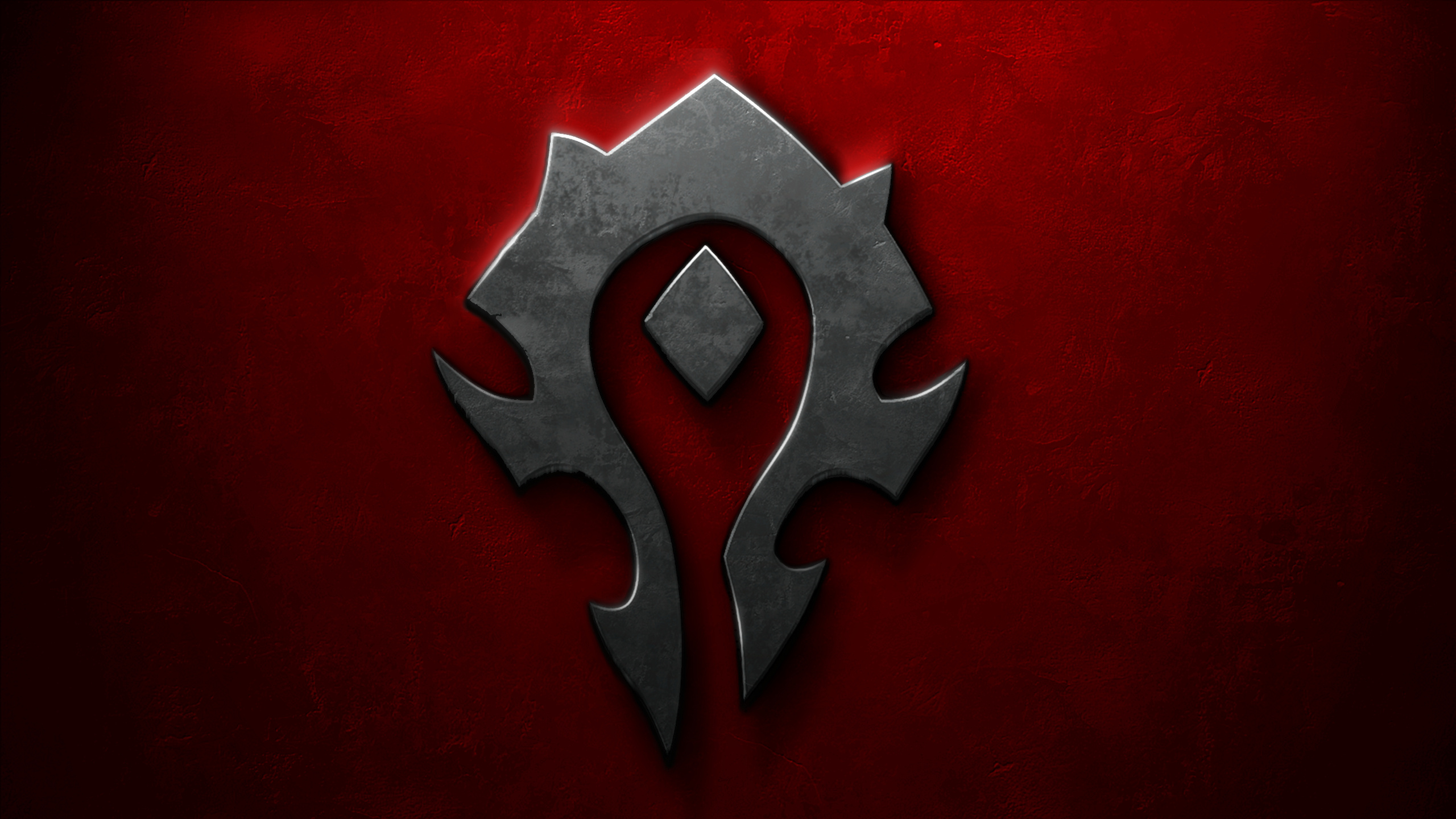 Horde Logo, World of Warcraft, Faction symbol, 2560x1440 HD Desktop