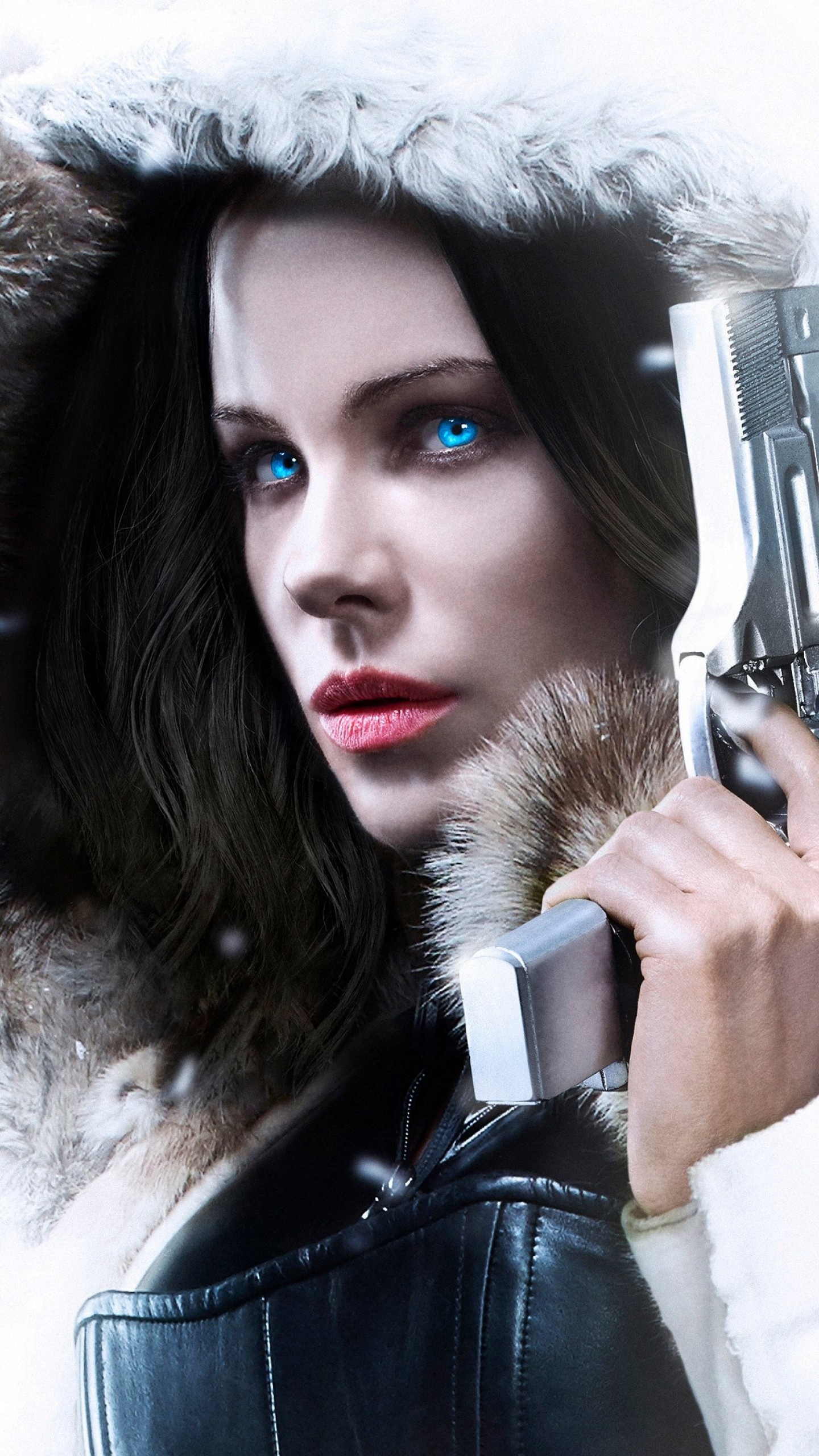 Selene (Underworld): Fighting against the Lycans for revenge, Blood Wars, Kate Beckinsale. 1440x2560 HD Wallpaper.