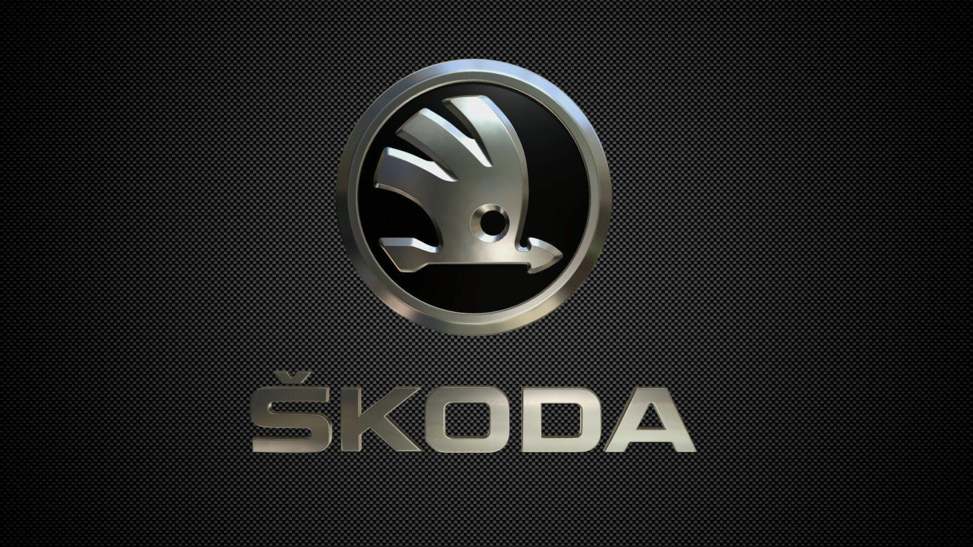 Skoda: Brand Logo, A Czech automobile manufacturer. 1920x1080 Full HD Wallpaper.