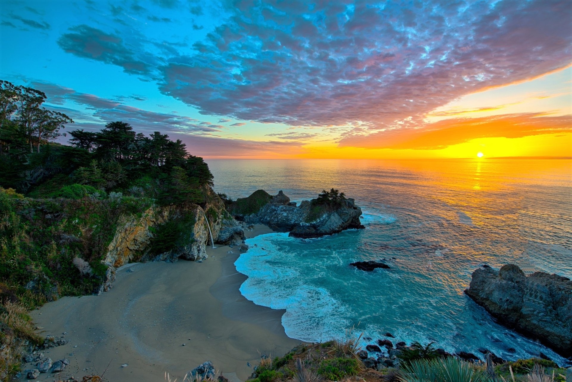 Gelassenheit des Sonnenuntergangs in Big Sur, 1920x1290 HD Desktop