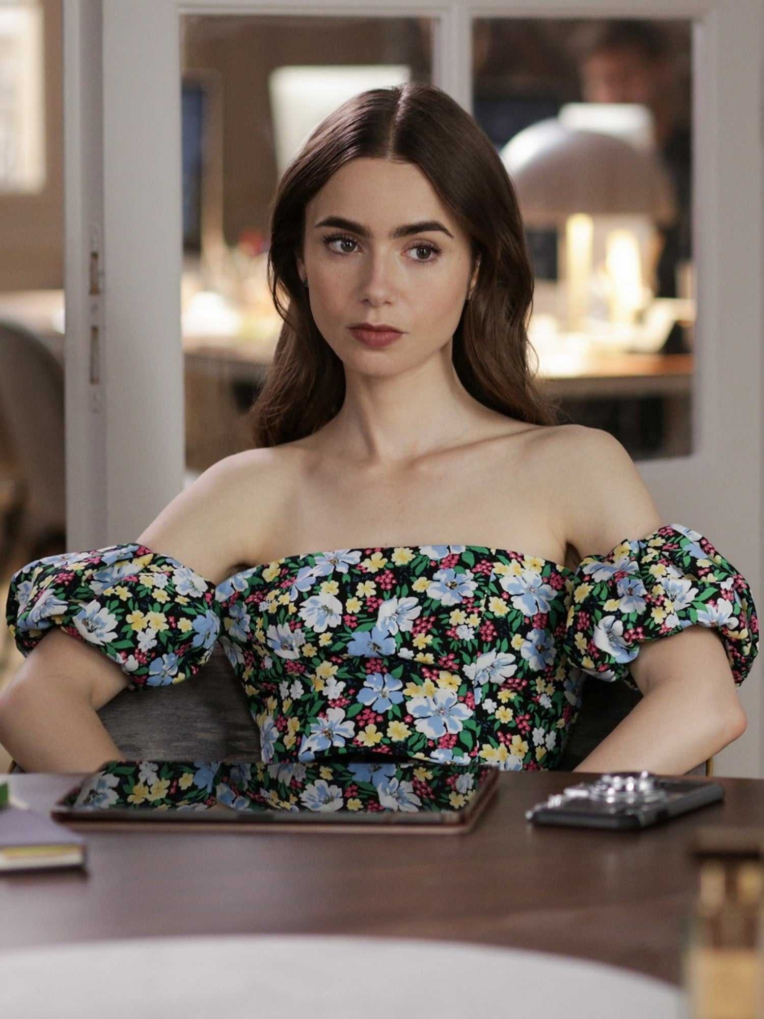 Lily Collins, Emily in Paris Wallpaper, 1500x2000 HD Phone