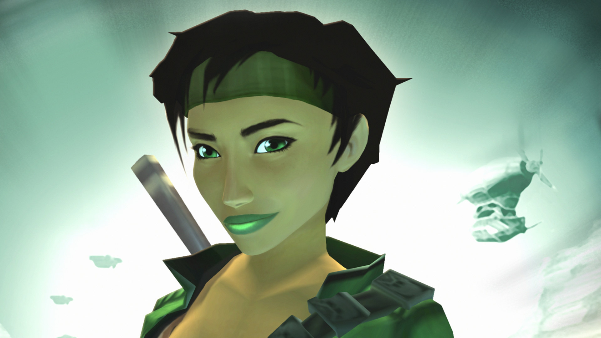 Beyond Good and Evil (Game): Jade, The main protagonist of the Ubisoft's action-adventure video game, Green jacket. 1920x1080 Full HD Wallpaper.