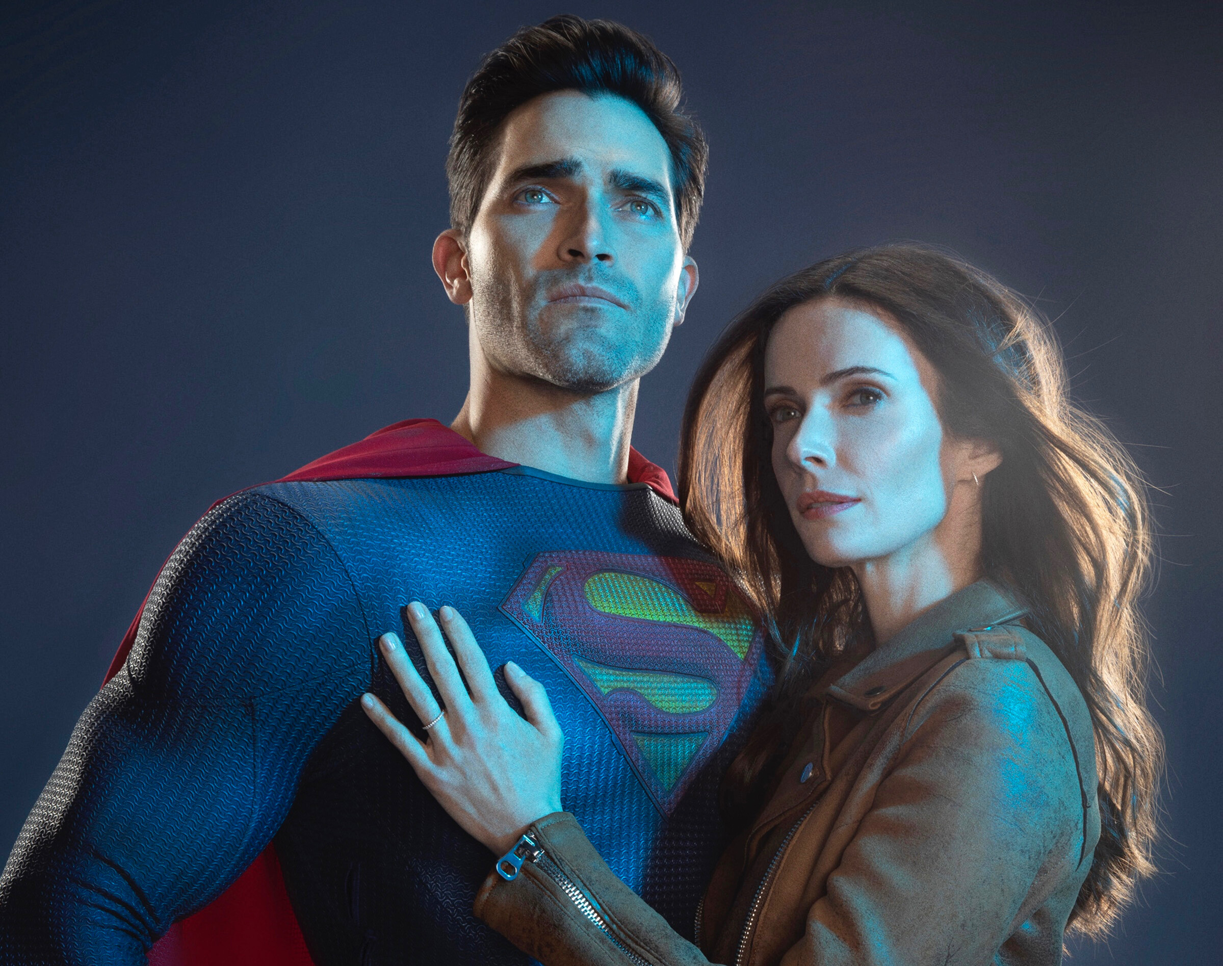 Superman and Lois (TV Series): Tyler Hoechlin and Elizabeth Tulloch, The CW show. 2400x1900 HD Background.