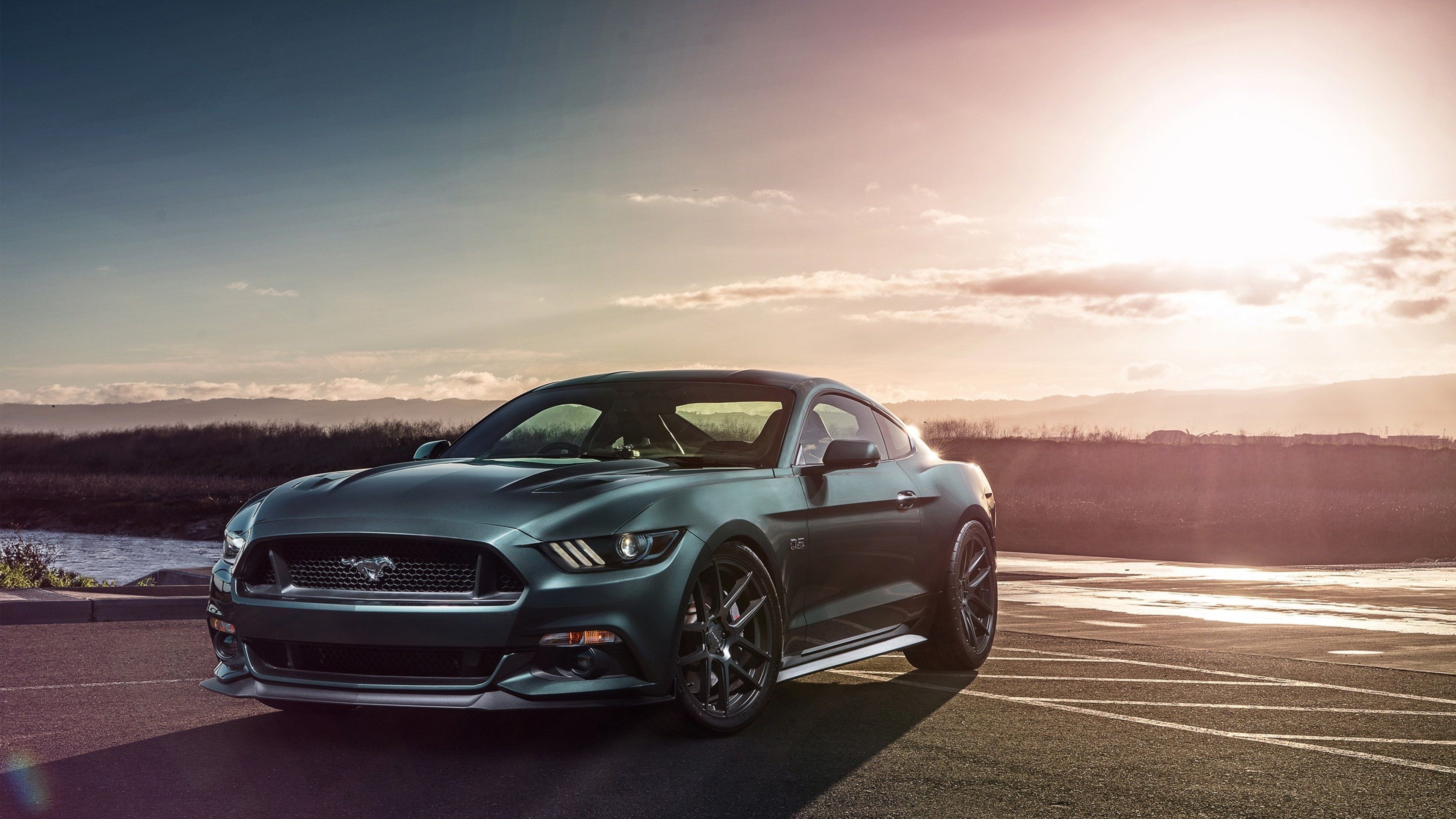 Ford Mustang beauty, Artistic automotive photography, Elegance in motion, Design mastery, V8 engine roar, 3840x2160 4K Desktop