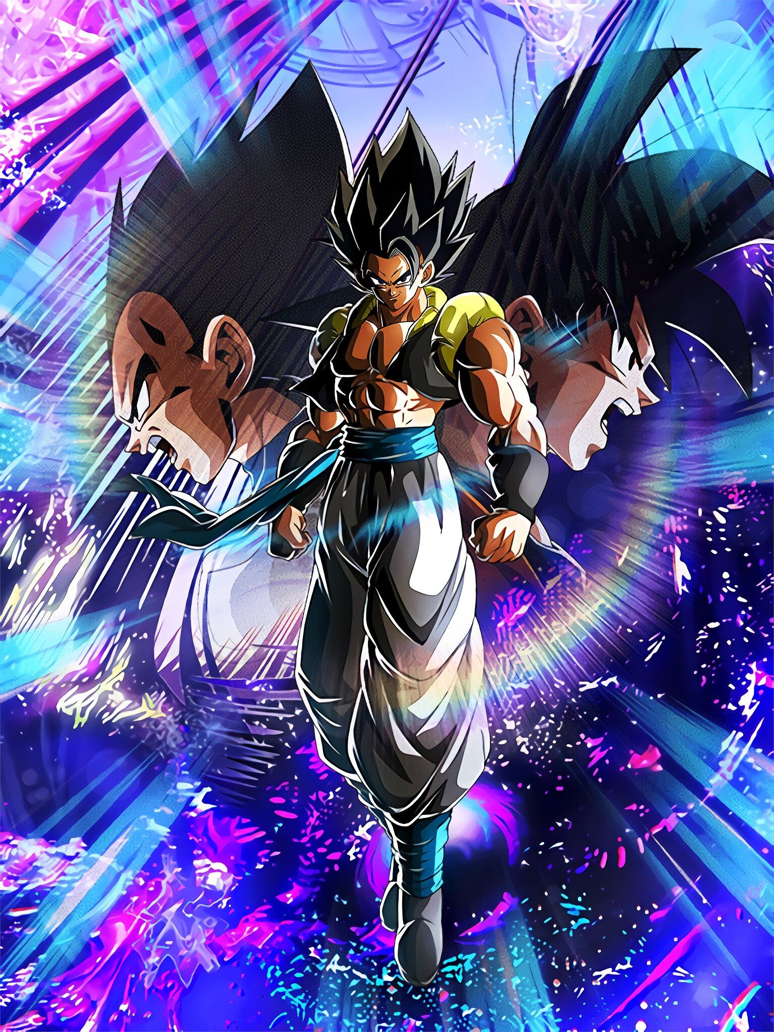 Gogeta: Dragon Ball Super, A character that has a dual voice containing both Goku's and Vegeta's voices. 1540x2050 HD Wallpaper.